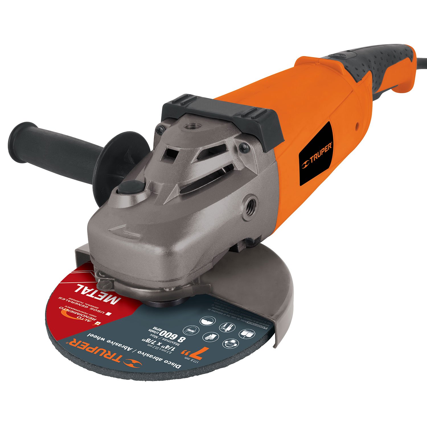 ESMERILADORA ANGULAR 7′, PROFESIONAL, 2100 W (Truper)