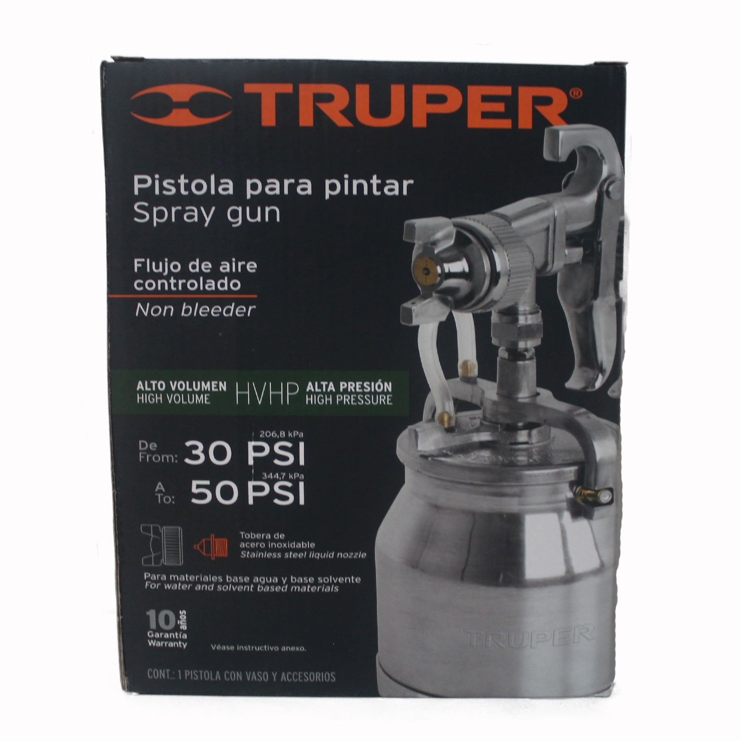 PISTOLA DE SUCCION HVHP PARA PINTAR SERIE 300 2 C (Truper)