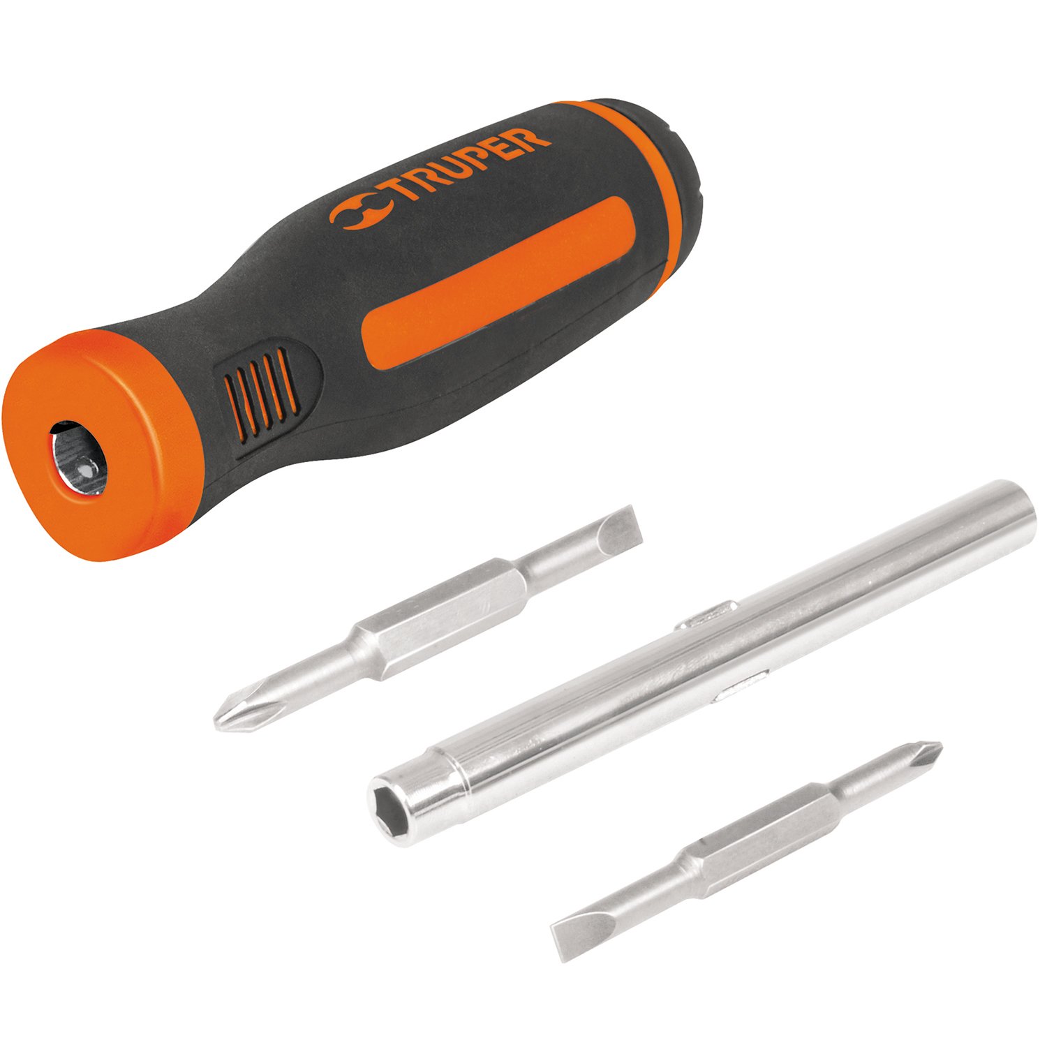 DESARMADOR DE 4 PUNTAS INTERCAMBIABLES (Truper)