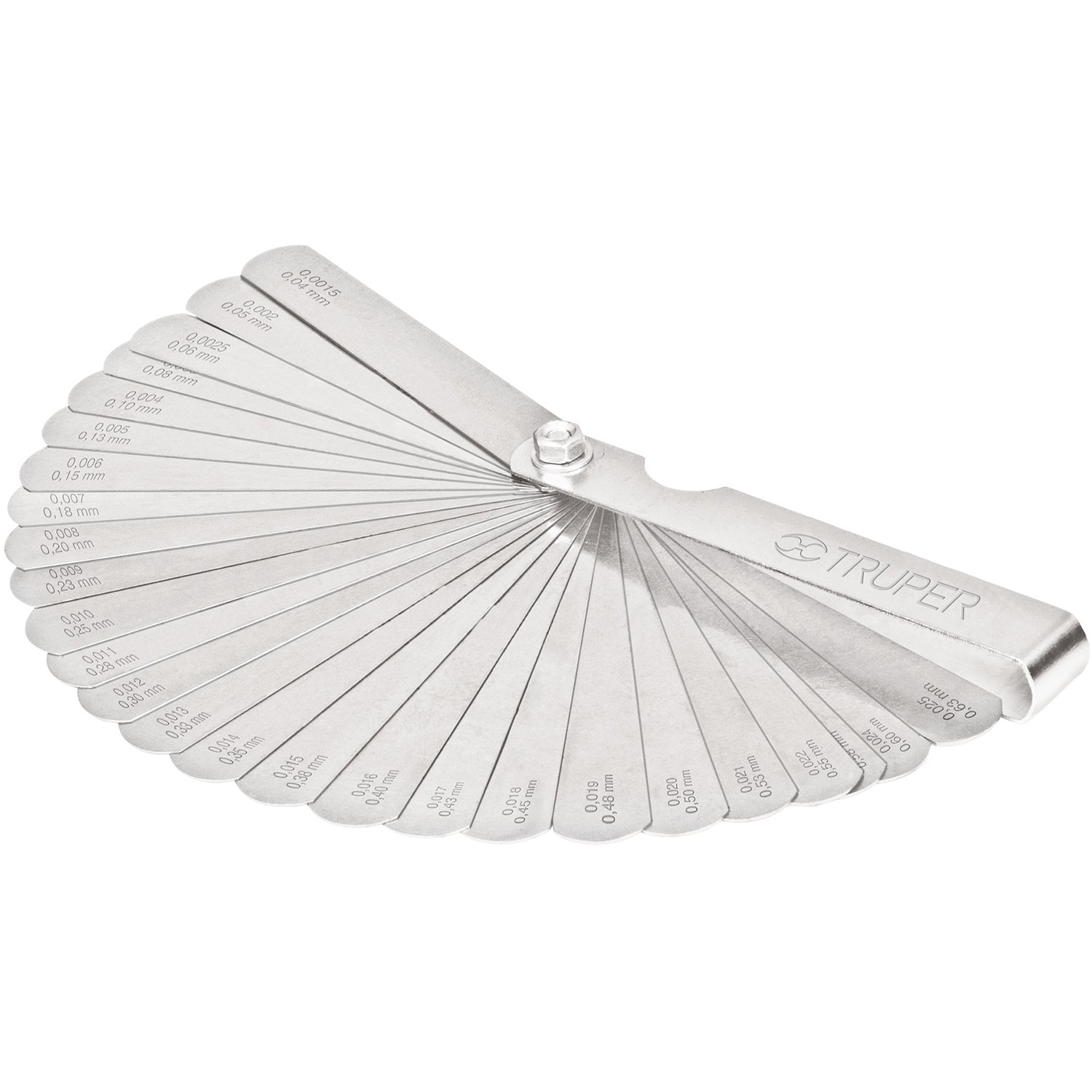 CALIBRADOR DE 26 LAINAS 0.0015 A 0.025′ (Truper)