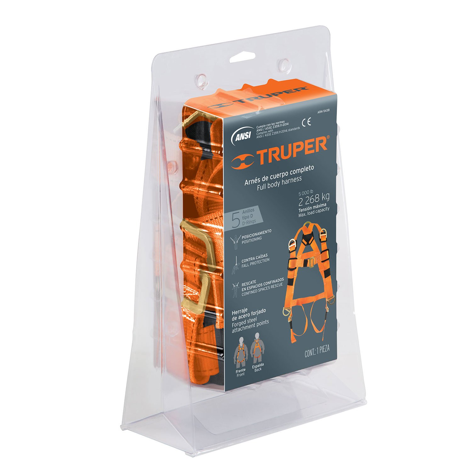 ARNES CUERPO COMPLETO 5 ANILLOS Y RESCAT (Truper)