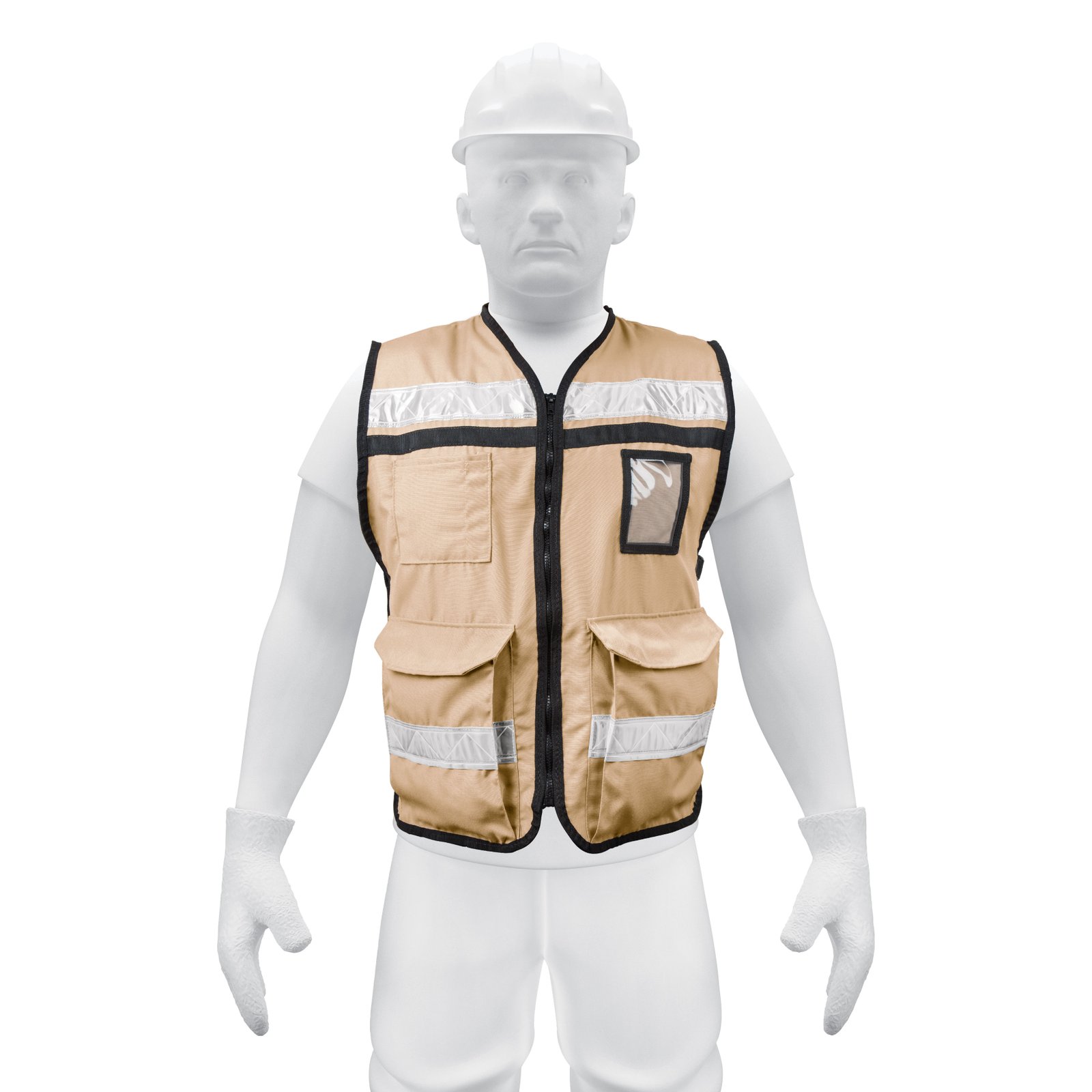 CHALECO BRIGADISTA CON CINTAS REFLEJANTES, COLOR B (Truper)