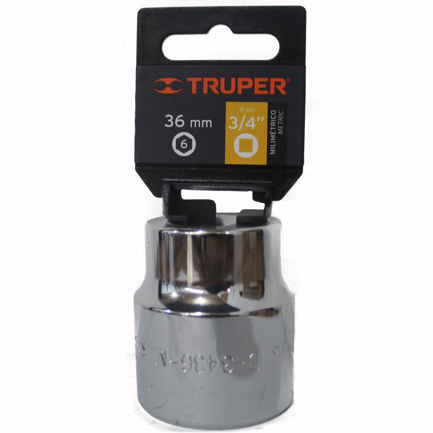DADO DE 6 PUNTAS, CUADRO 3/4 DE 33 MM (Truper)