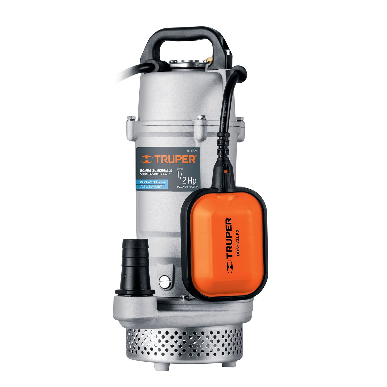 BOMBA SUMERGIBLE, PARA AGUA LIMPIA, METALICA,USO R (Truper)