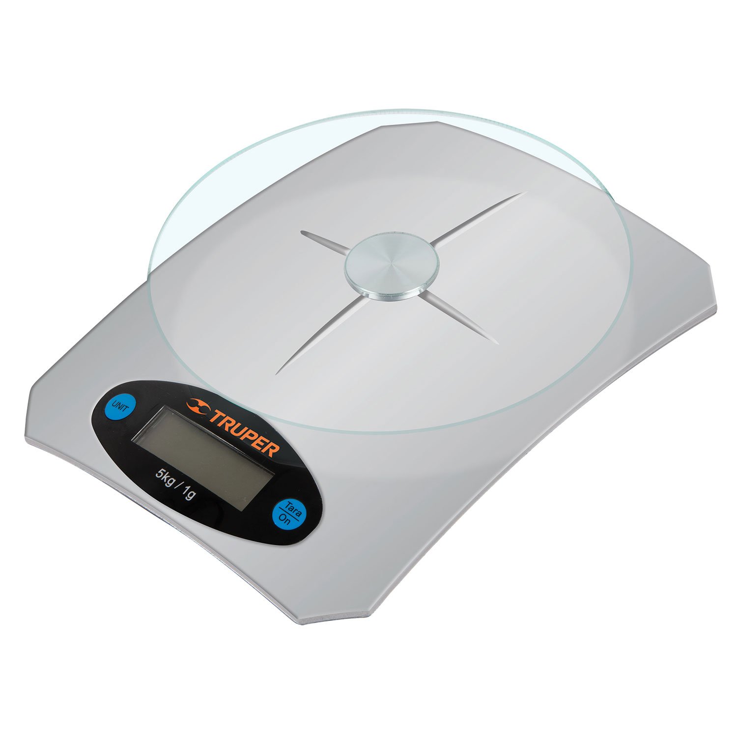 BASCULA DIGITAL BASE CRISTAL PARA COCINA CAPACIDAD (Truper)