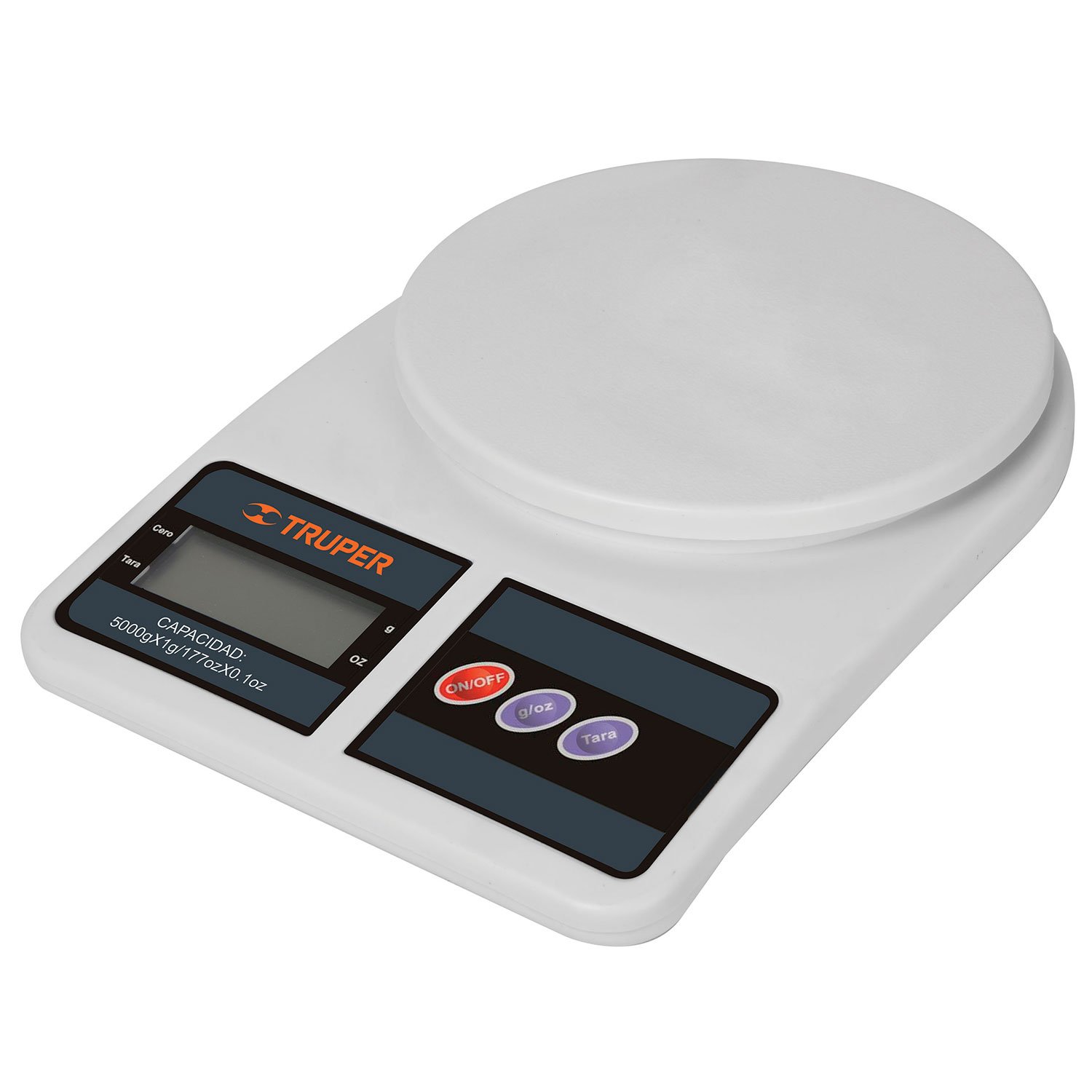 BASCULA DIGITAL BASE PLASTICA PARA COCINA CAPACIDA (Truper)