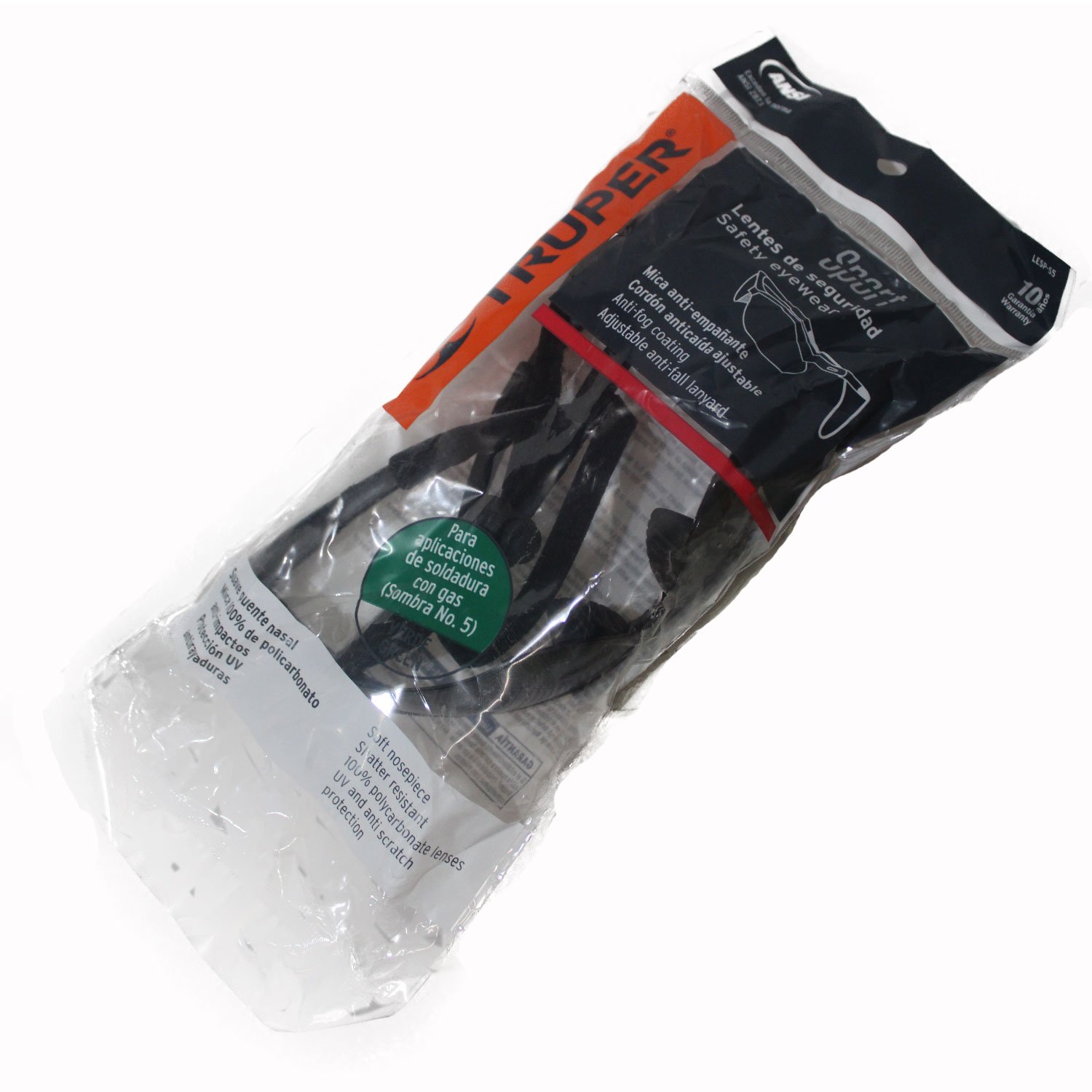 LENTES SPORT MICA VERDE ANTIEMPAÑO CON CORDON AJUS (Truper)