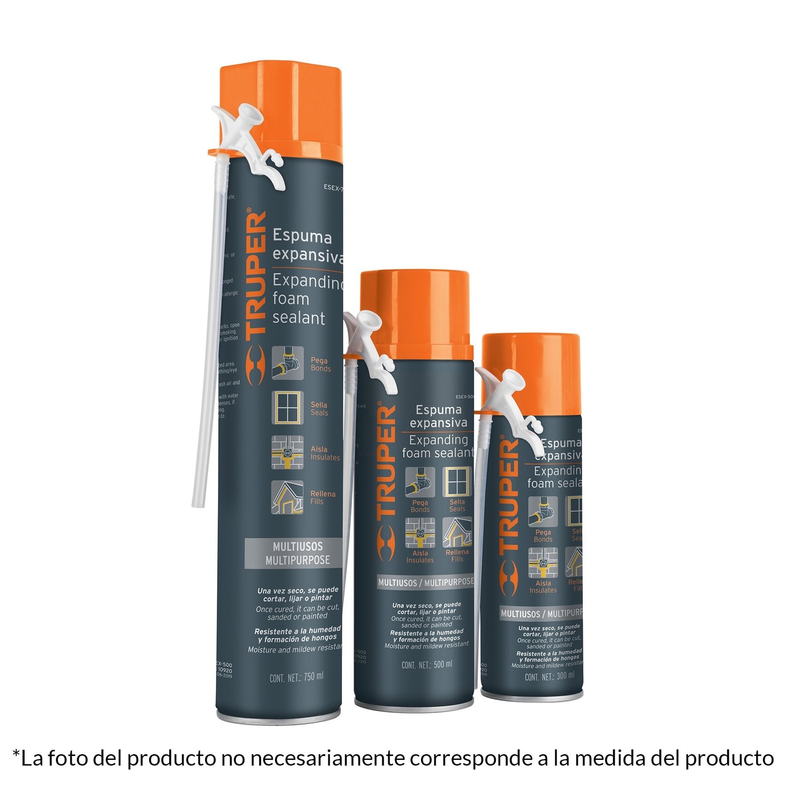 ESPUMA EXPANSIVA, 750 ML (Truper)