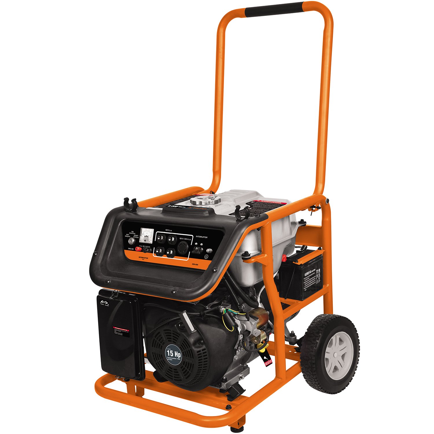 GENERADOR ELÉCTRICO A GASOLINA, INDUSTRIAL, 8,000 (Truper)