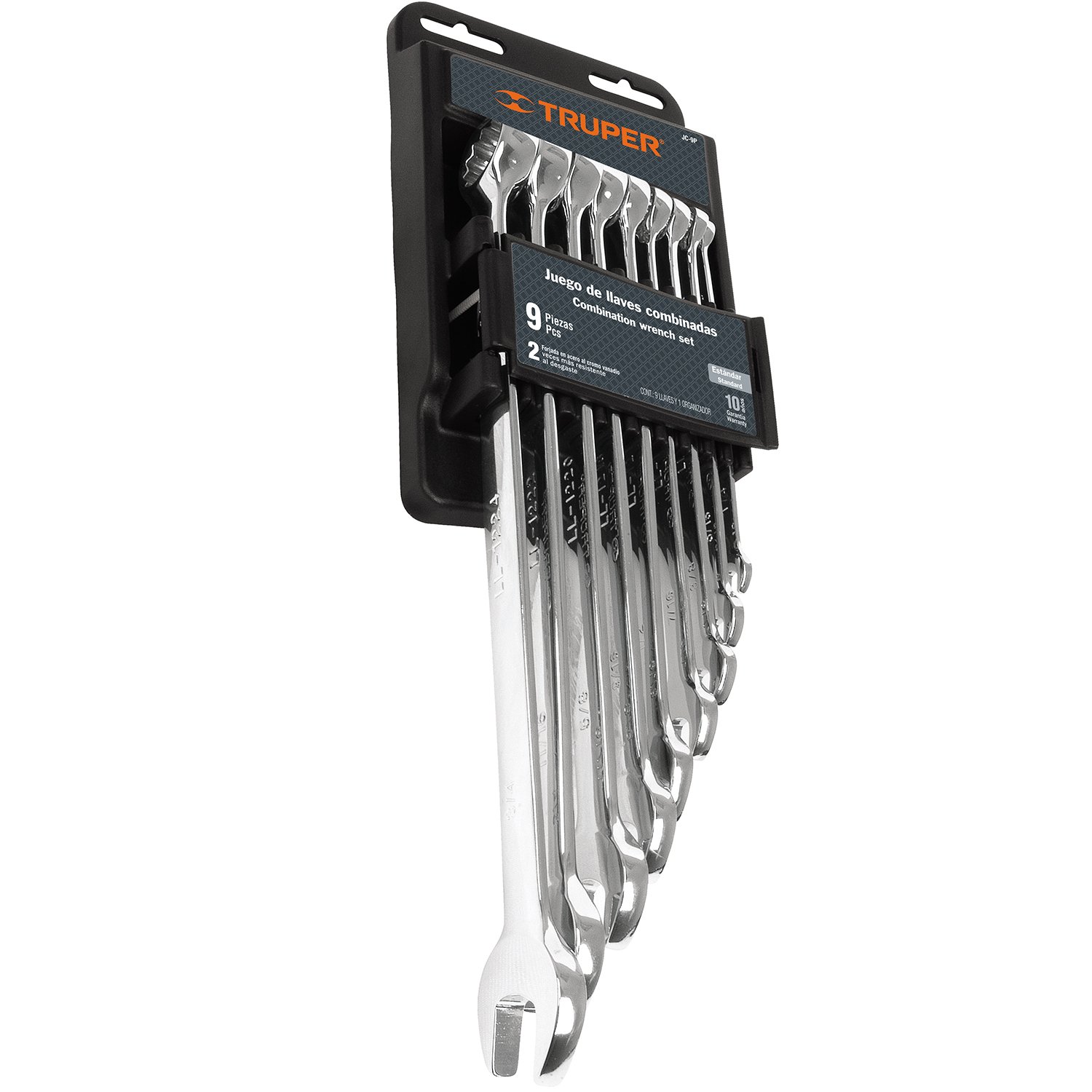 JGO 9 LLAVES COMBINADAS STD 1/4-3/4’ESTU (Truper)