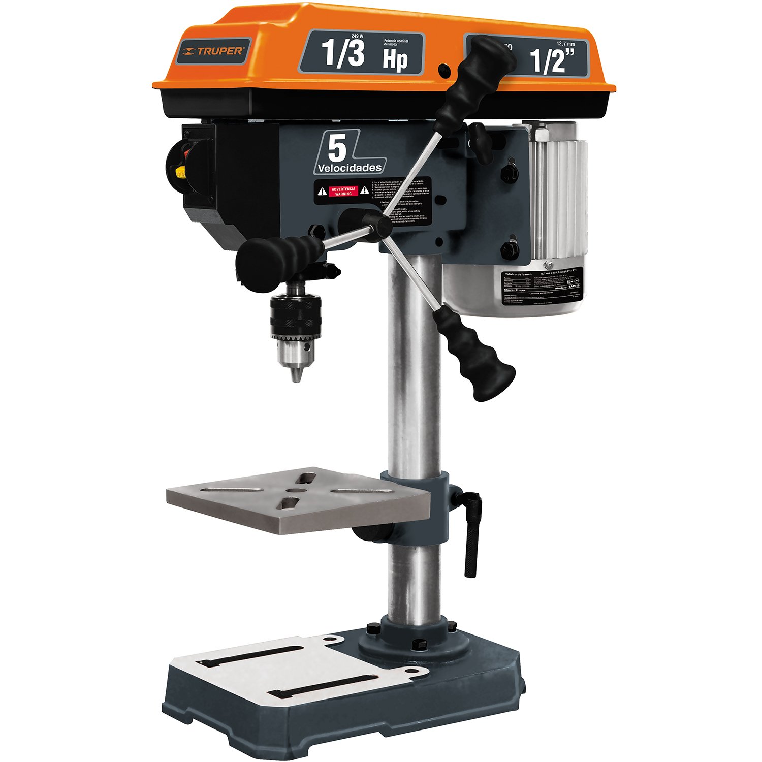 TALADRO DE PISO 1/2’X8′ 1/3 HP (Truper)