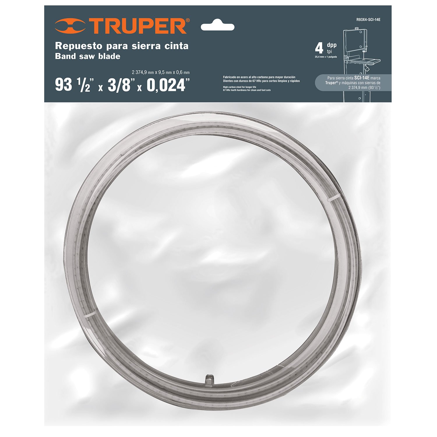 SIERRA CINTA D/REP 93.5’X3/8’0.024′ 4DPP (Truper)