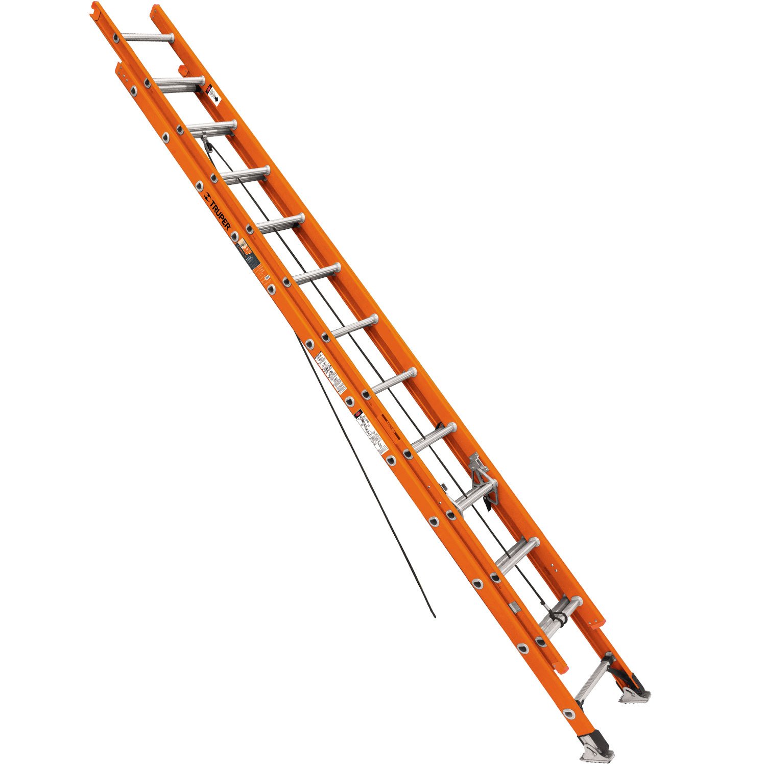 ESCALERA DE EXTENSIÓN, TIPO II, 24 PELDAÑOS, FIBRA (Truper)