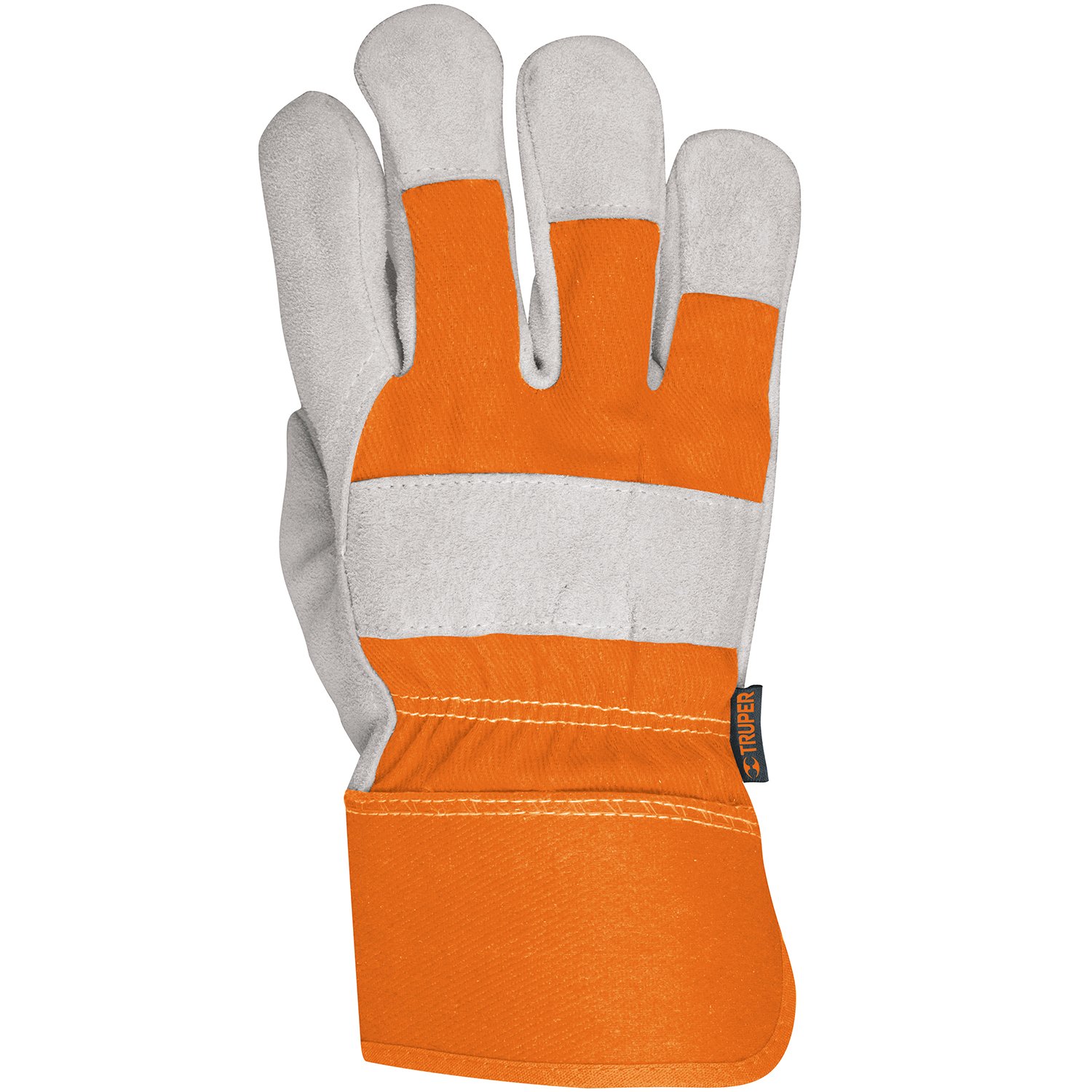 GUANTES DE PIEL DE RES Y DORSO DE LONETA (Truper)