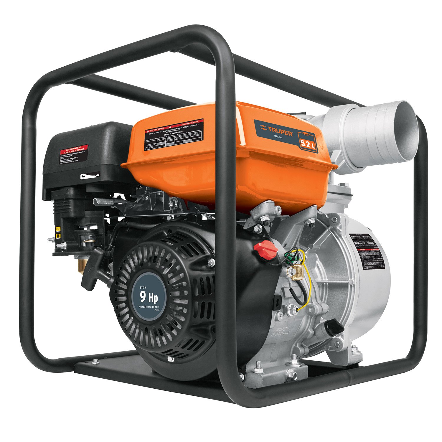 MOTOBOMBA 4′ DE SALIDA, 9.0 HP (Truper)
