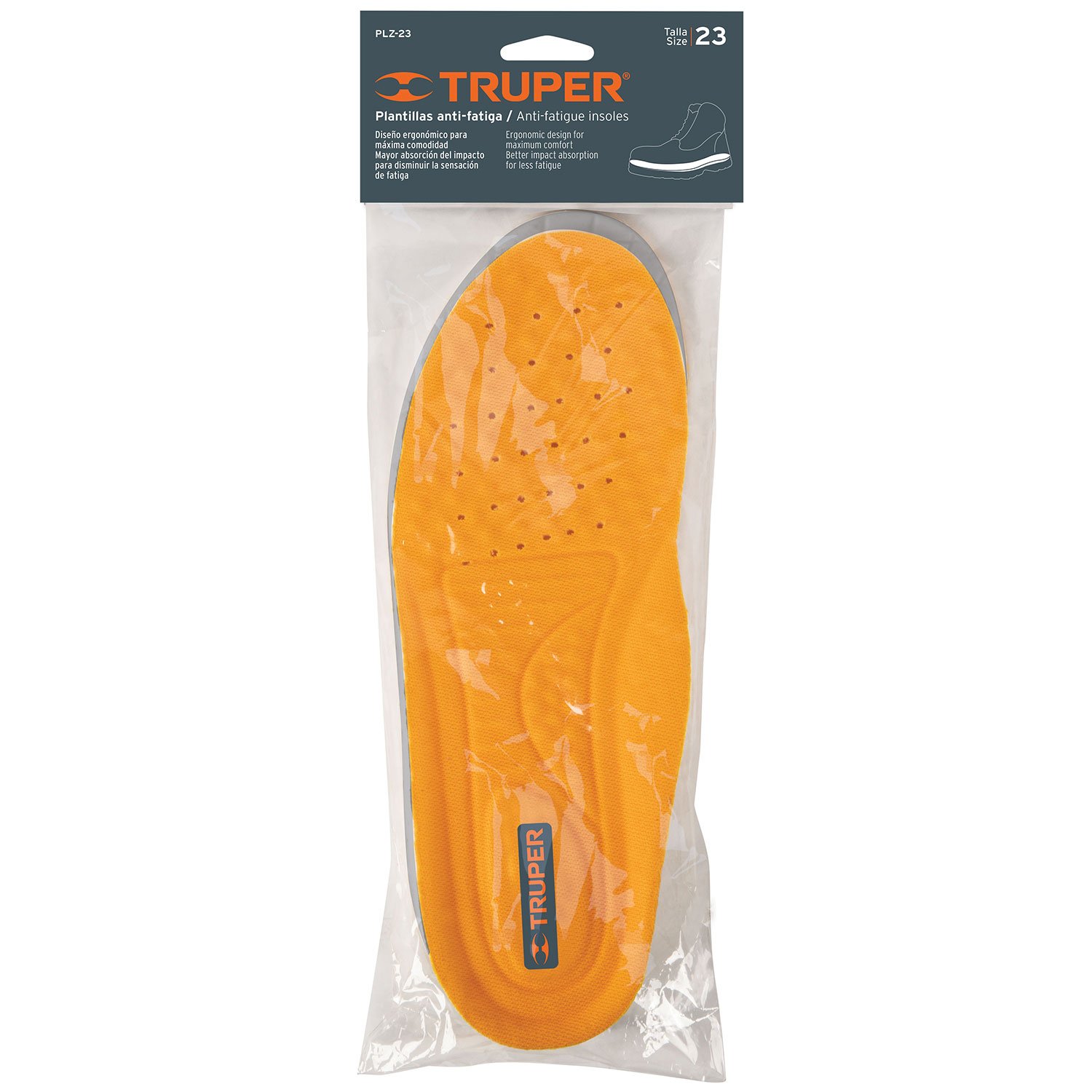 PLANTILLAS DE POLIURETANO PARA ZAPATO TALLA 23 (Truper)