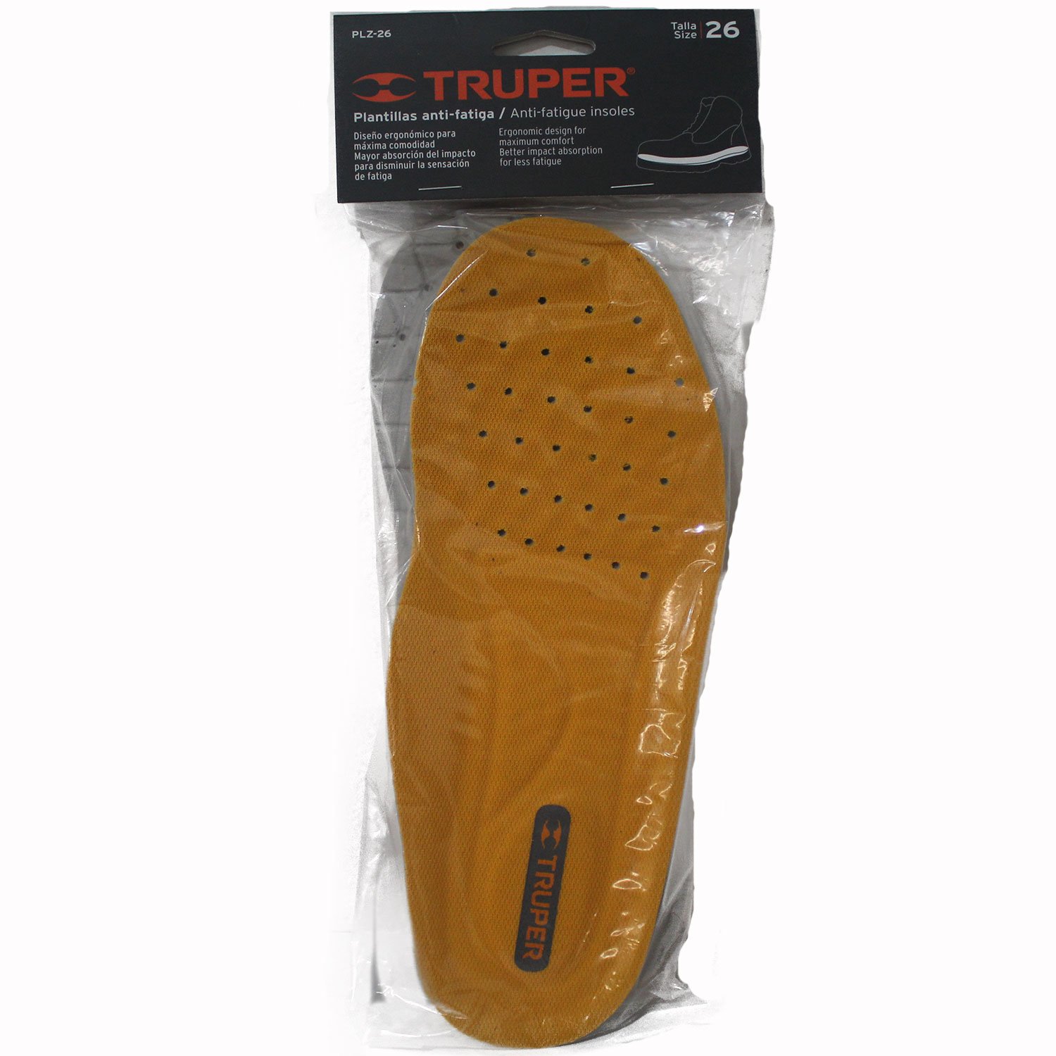 PLANTILLAS DE POLIURETANO PARA ZAPATO TALLA 26 (Truper)