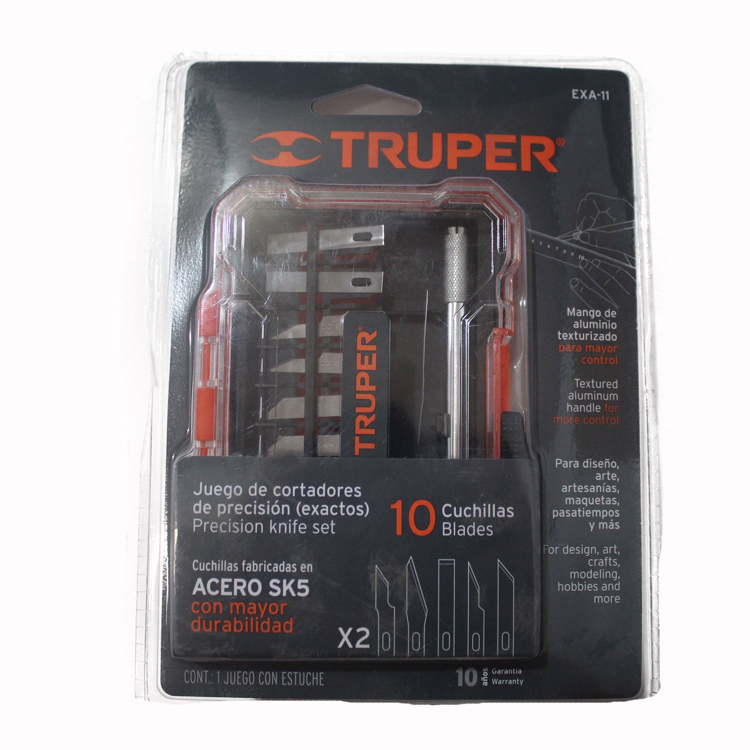 JUEGO DE EXACTOS HOBBY CON ESTUCHE 11 PIEZAS (Truper)