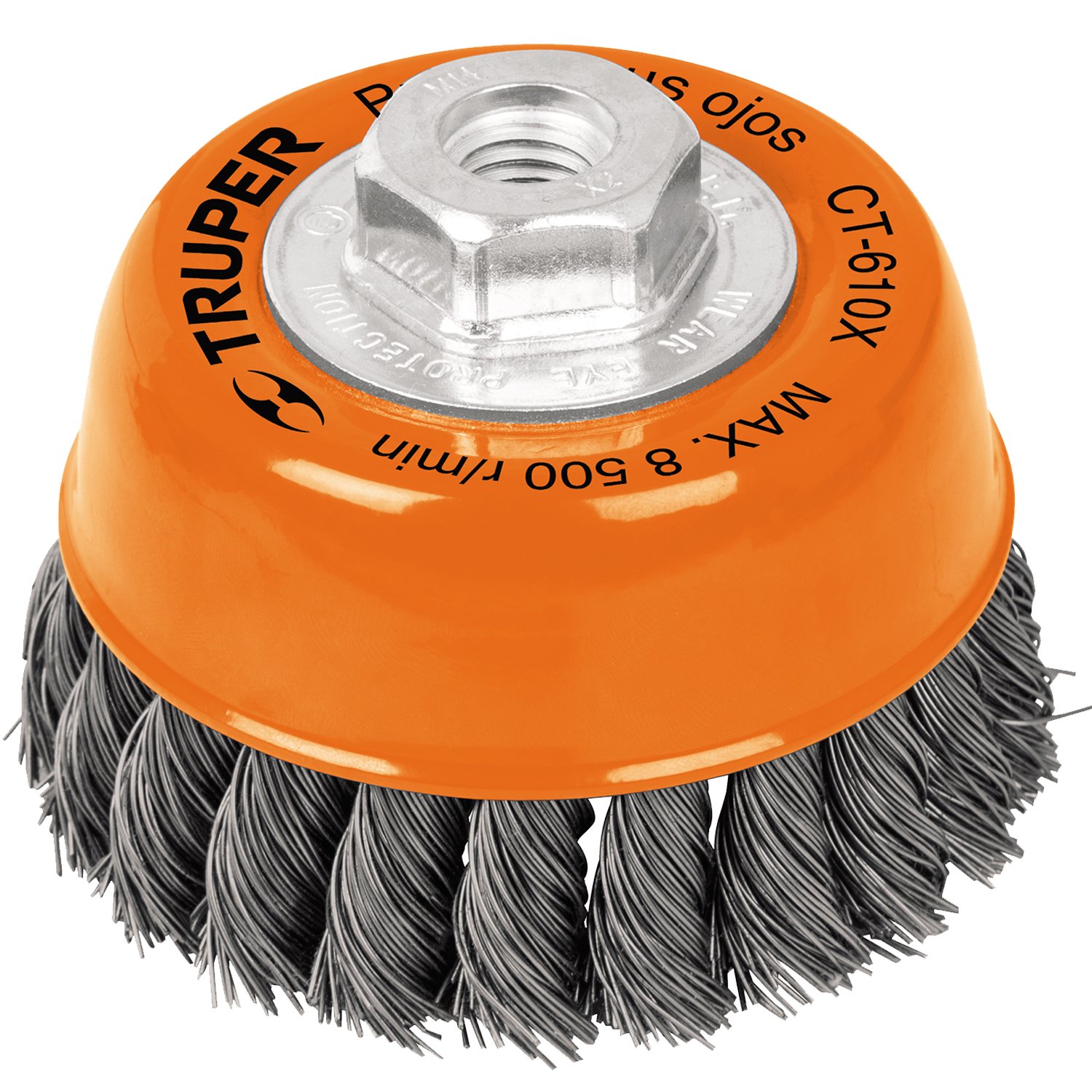 CARDA COPA, ALAMBRE TRENZADO GRUESO, 3X5/8′, PARA (Truper)