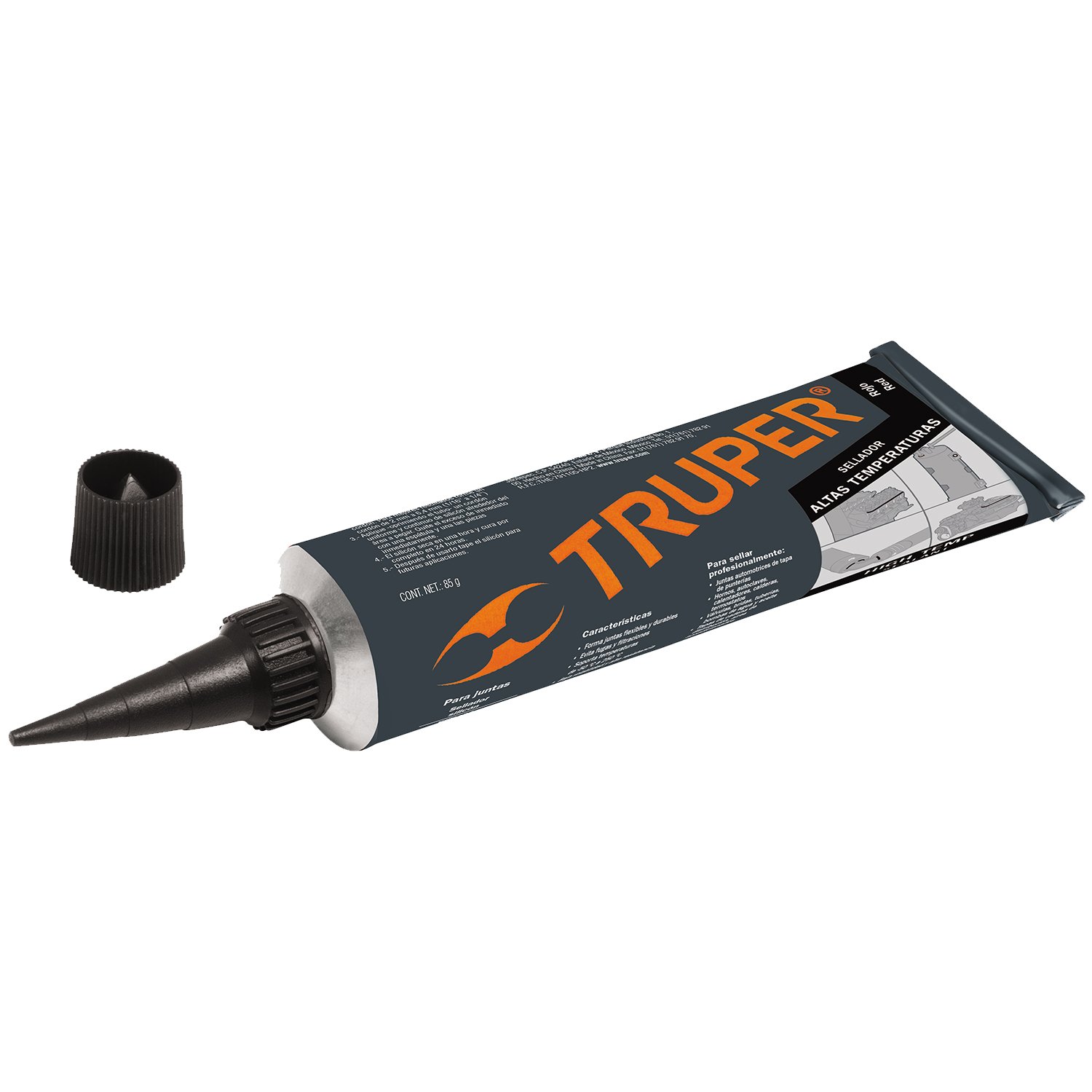 SILICON P/JUNTAS ALTA TEMP NEGRO 85 GRS (Truper)