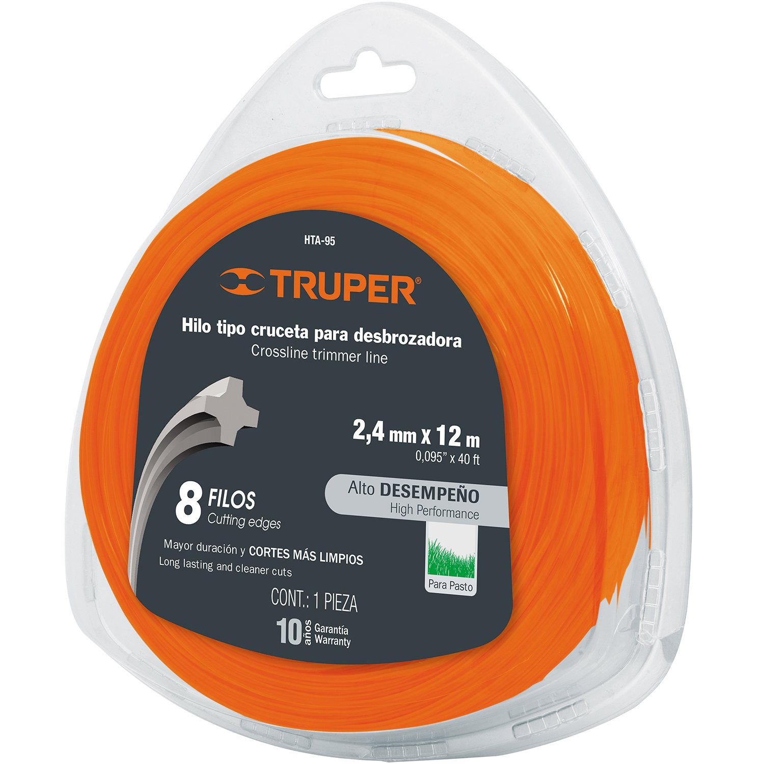 HILO REDONDO .095′-2.4MM X 12M TARJETA (Truper)
