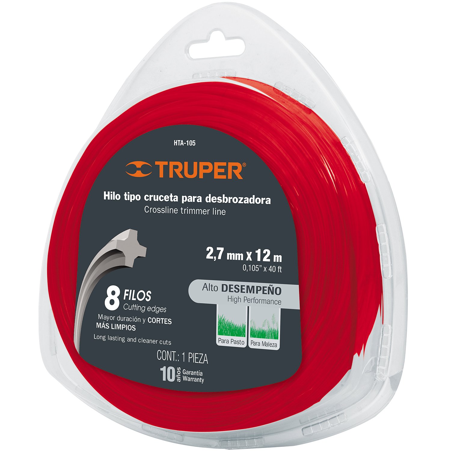 HILO REDONDO .105′-2.7MM X 12M TARJETA (Truper)