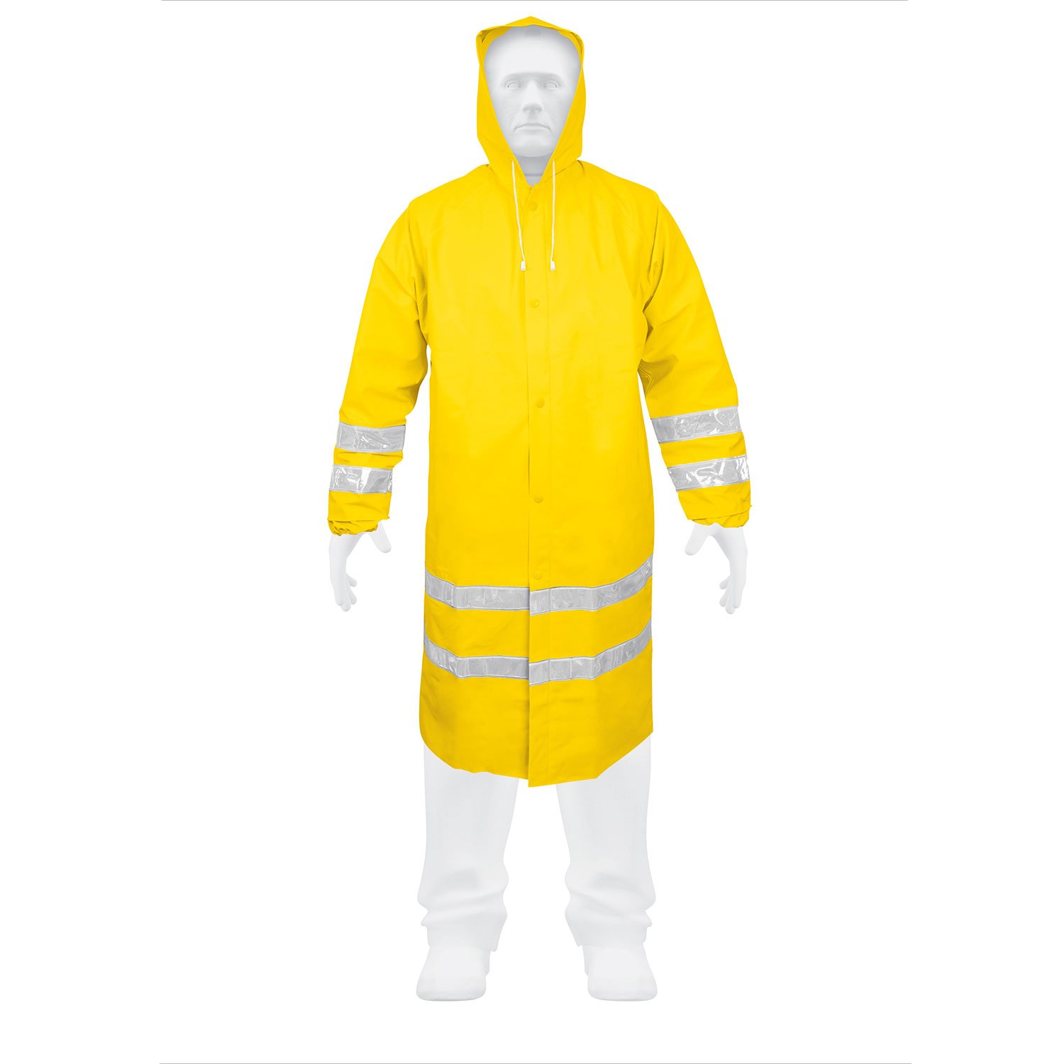 GABARDINA IMPERMEABLE CON REFLEJANTE, TALLA GRANDE (Truper)