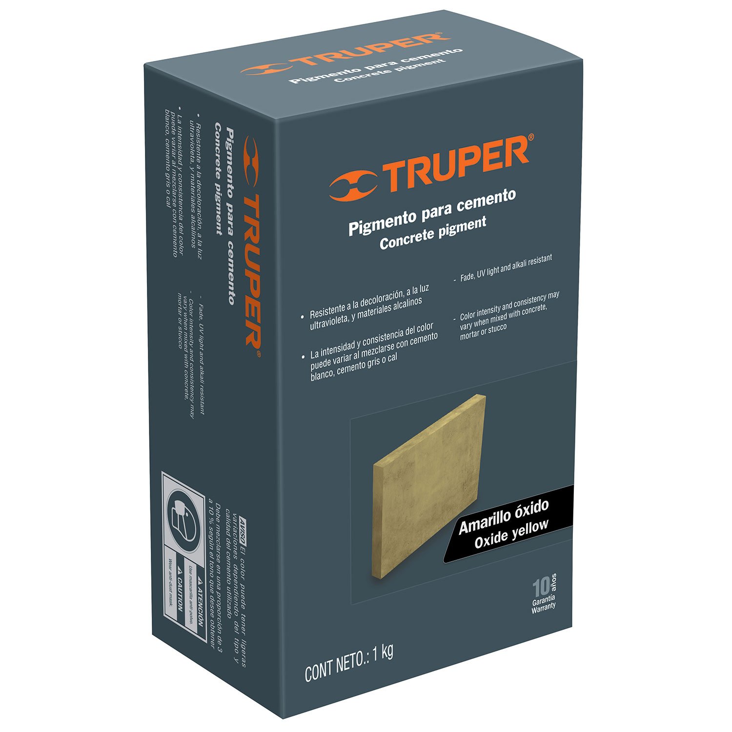 PIGMENTO PARA CEMENTO 1 KG AMARILLO OXIDO (Truper)