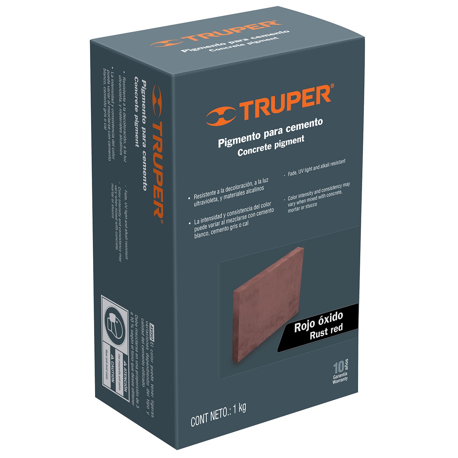 PIGMENTO PARA CEMENTO 1 KG ROJO OXIDO (Truper)