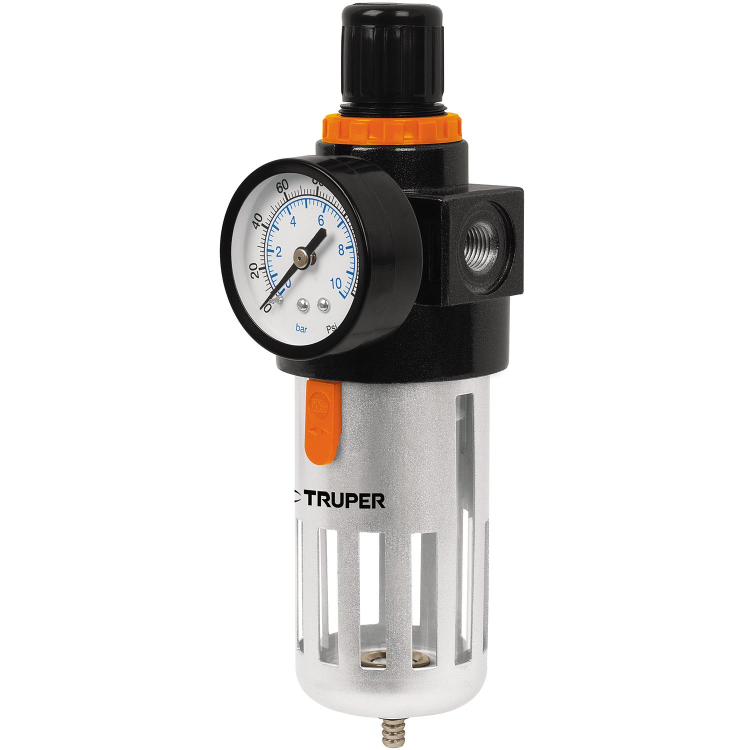 FILTRO REGULADOR DE AIRE, 1/4 NPT (Truper)