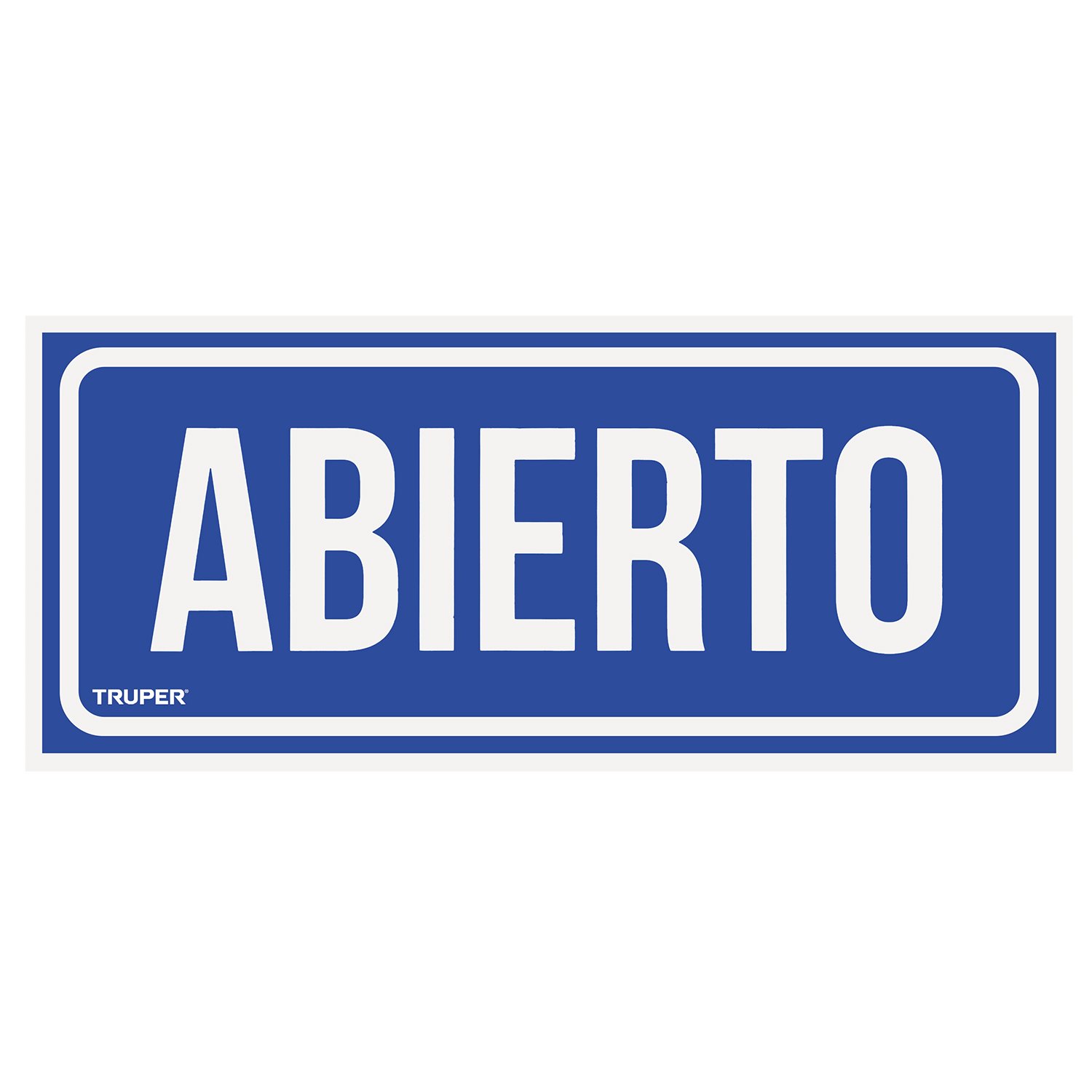 LETRERO DE SEÑALIZACIÓN ‘ABIERTO/CERRADO’, 28 X 12 (Truper)