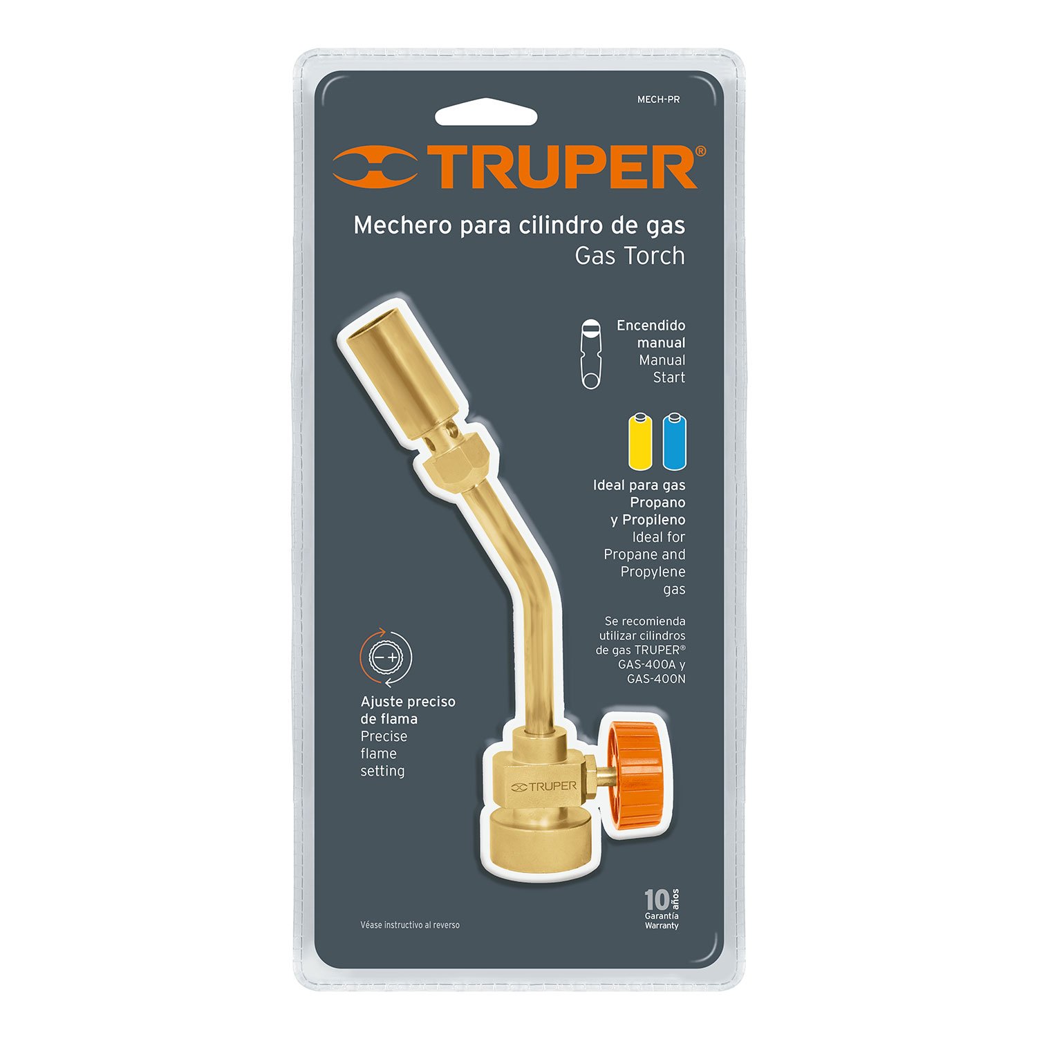 MECHERO PARA TANQUE DE GAS PROPANO (Truper)