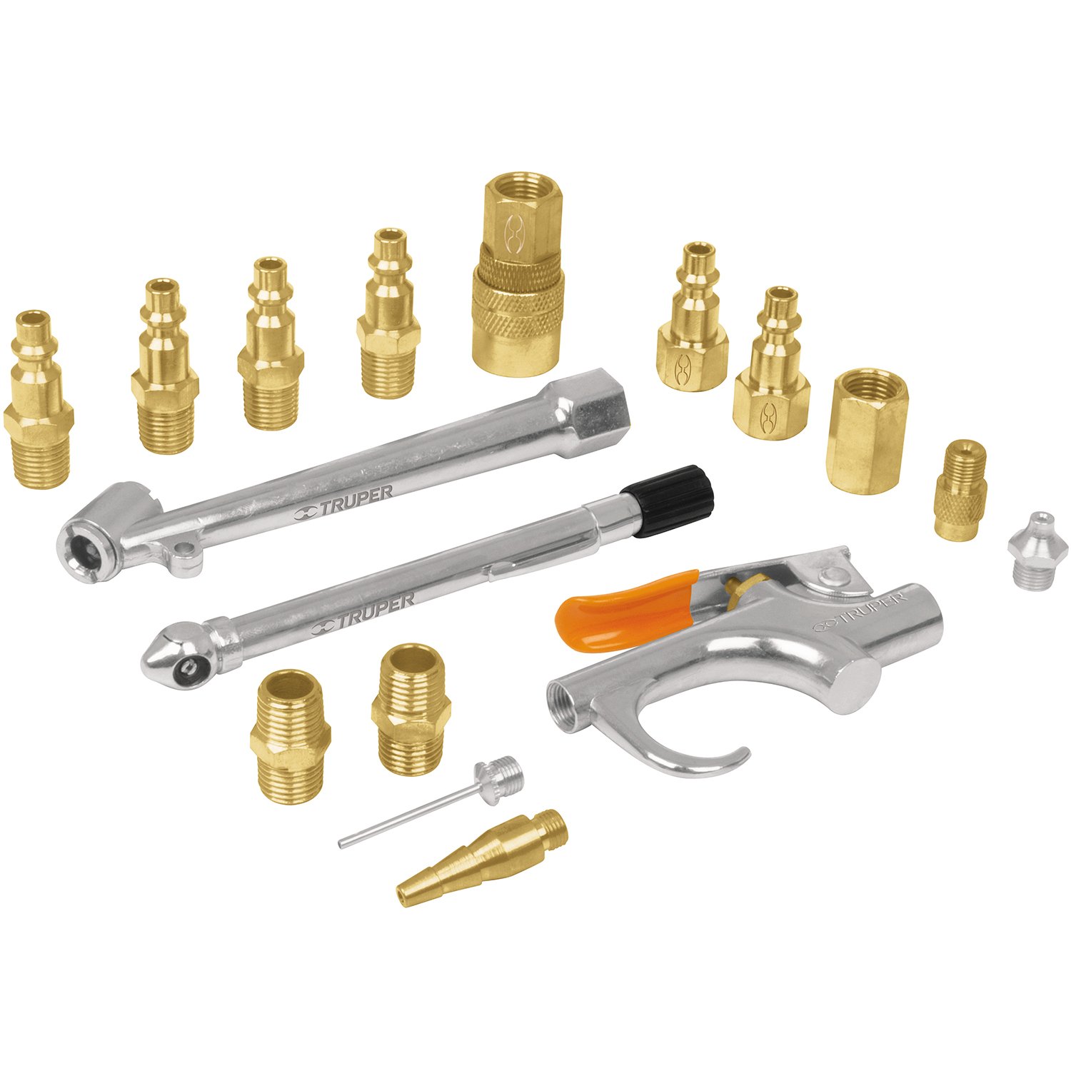 JGO ACCESORIOS P/AIRE 17 PZS 1/4 NPT (Truper)