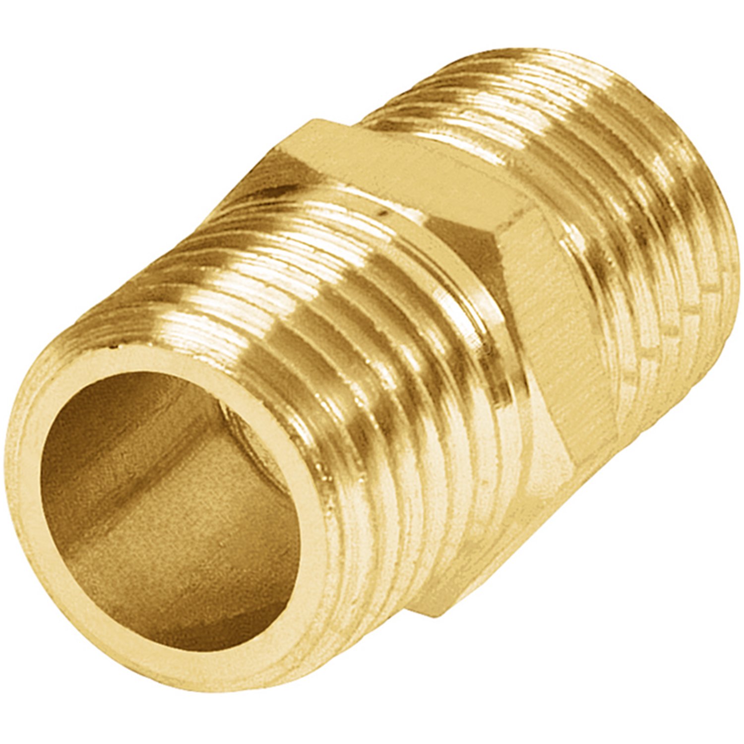 NIPLE DE LATON P/EQUIPO DE AIRE 1/4 NPT (Truper)