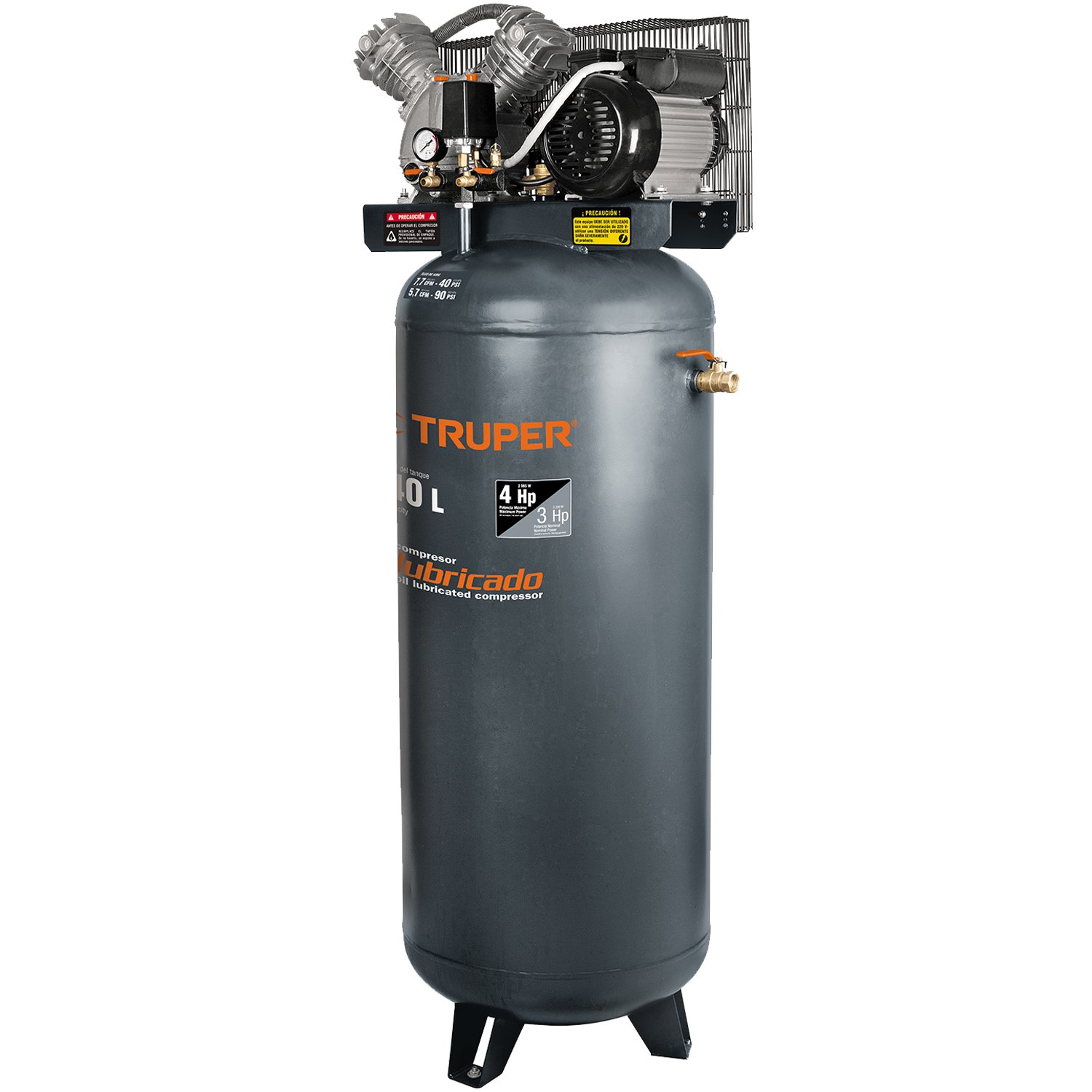 COMPRESOR DE AIRE DE 240 LTS, VERTICAL (Truper)
