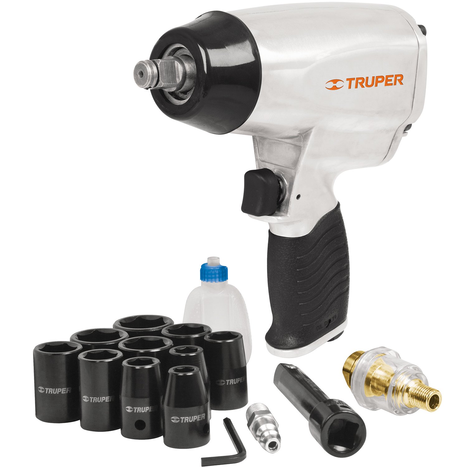 KIT LLAVE DE IMPACTO NEUMÁTICA «’ ECONÓM (Truper)