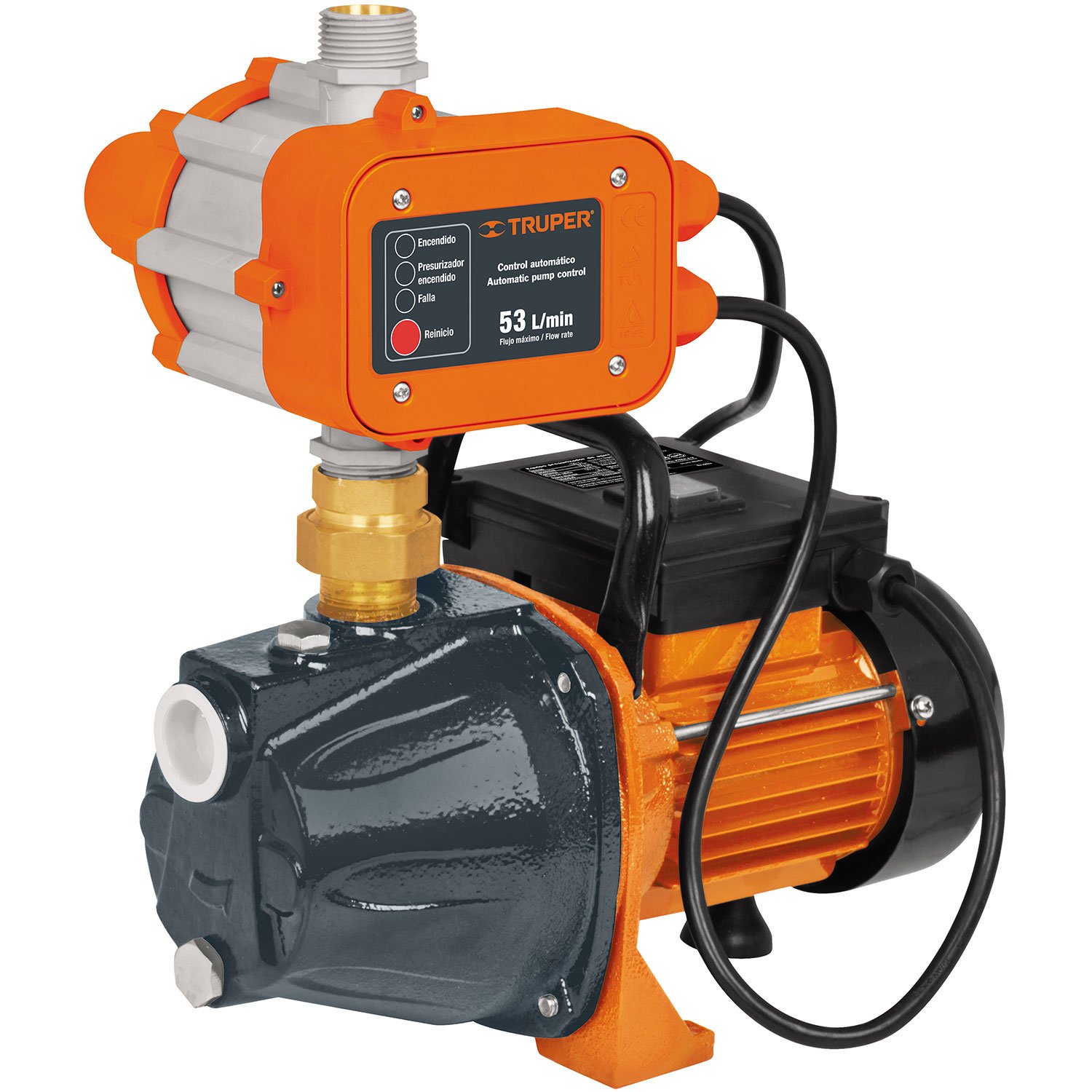 BOMBA DE AGUA CON PRESURIZADOR, 1 HP (Truper)