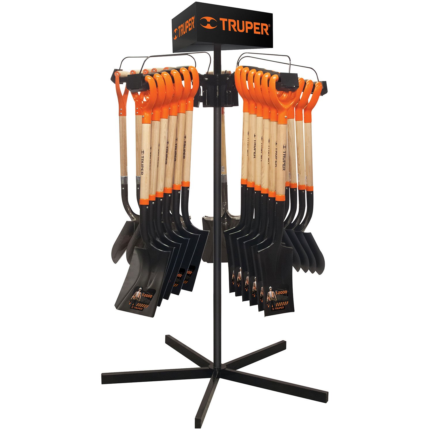 RACK PARA PALAS CON MANGO ‘Y’, GIRATORIO PARA 30 P (Truper)