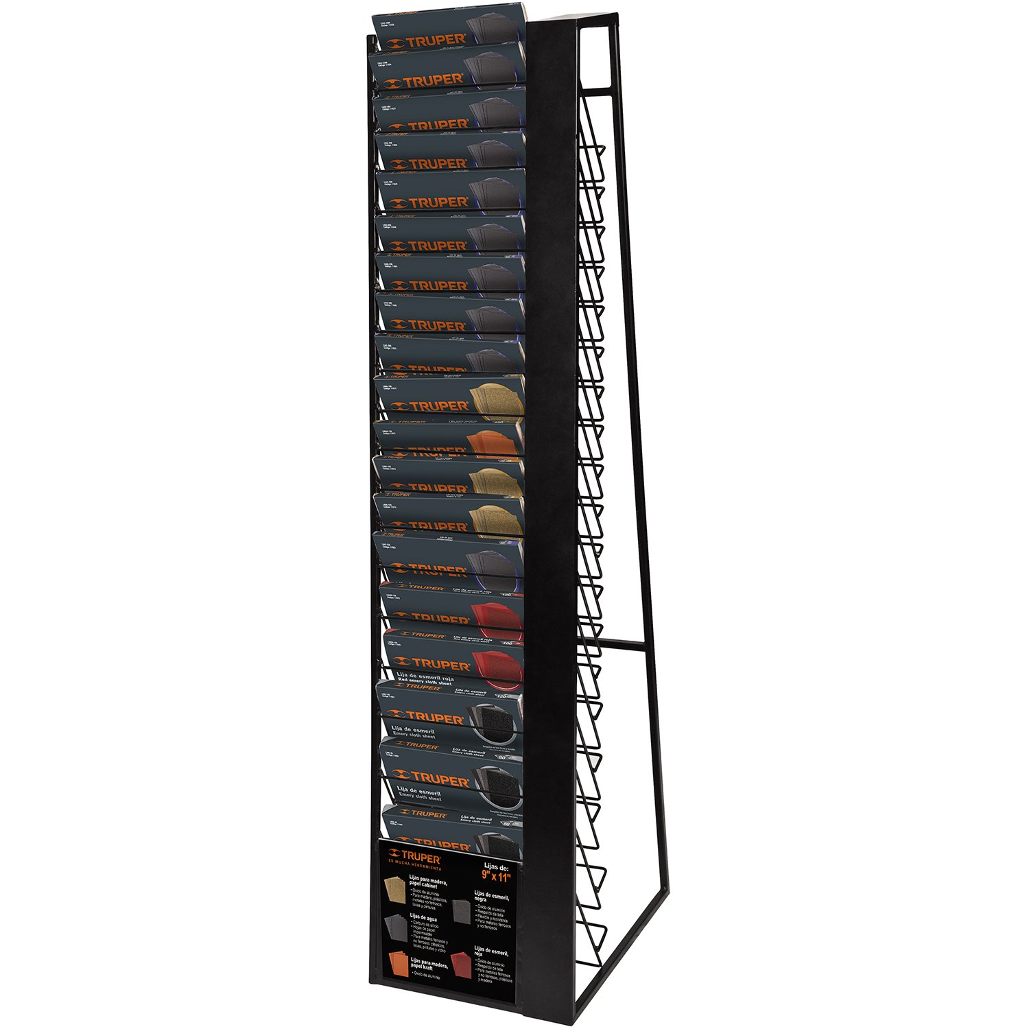 RACK PARA 19 HOJAS DE LIJA (Truper)