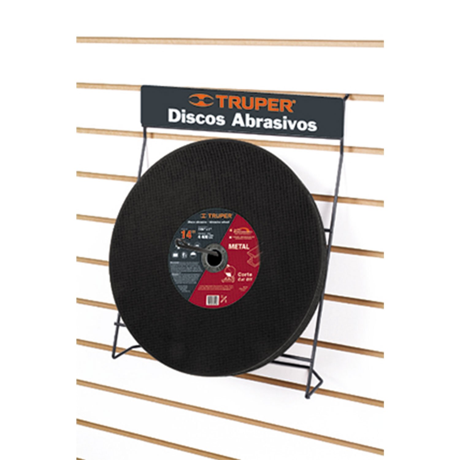 RACK PARA DISCOS ABRAVISO 14′ (Truper)