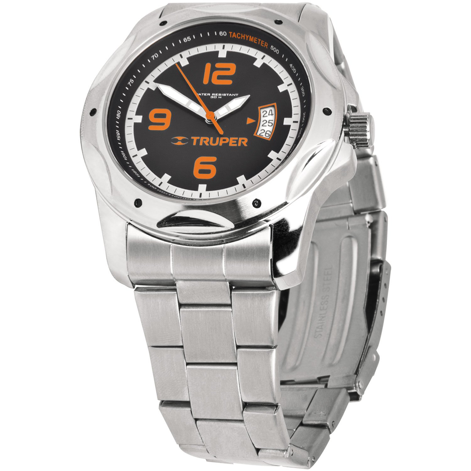 RELOJES PARA CABALLERO CORREA DE ACERO INOXIDABLE (Truper)