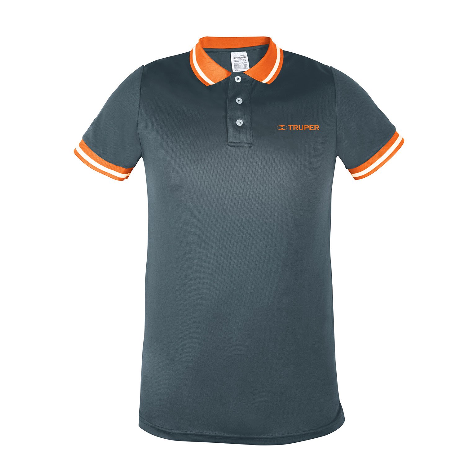 PLAYERA TIPO POLO, DRY FIT, GRIS, PARA HOMBRE, TAL (Truper)