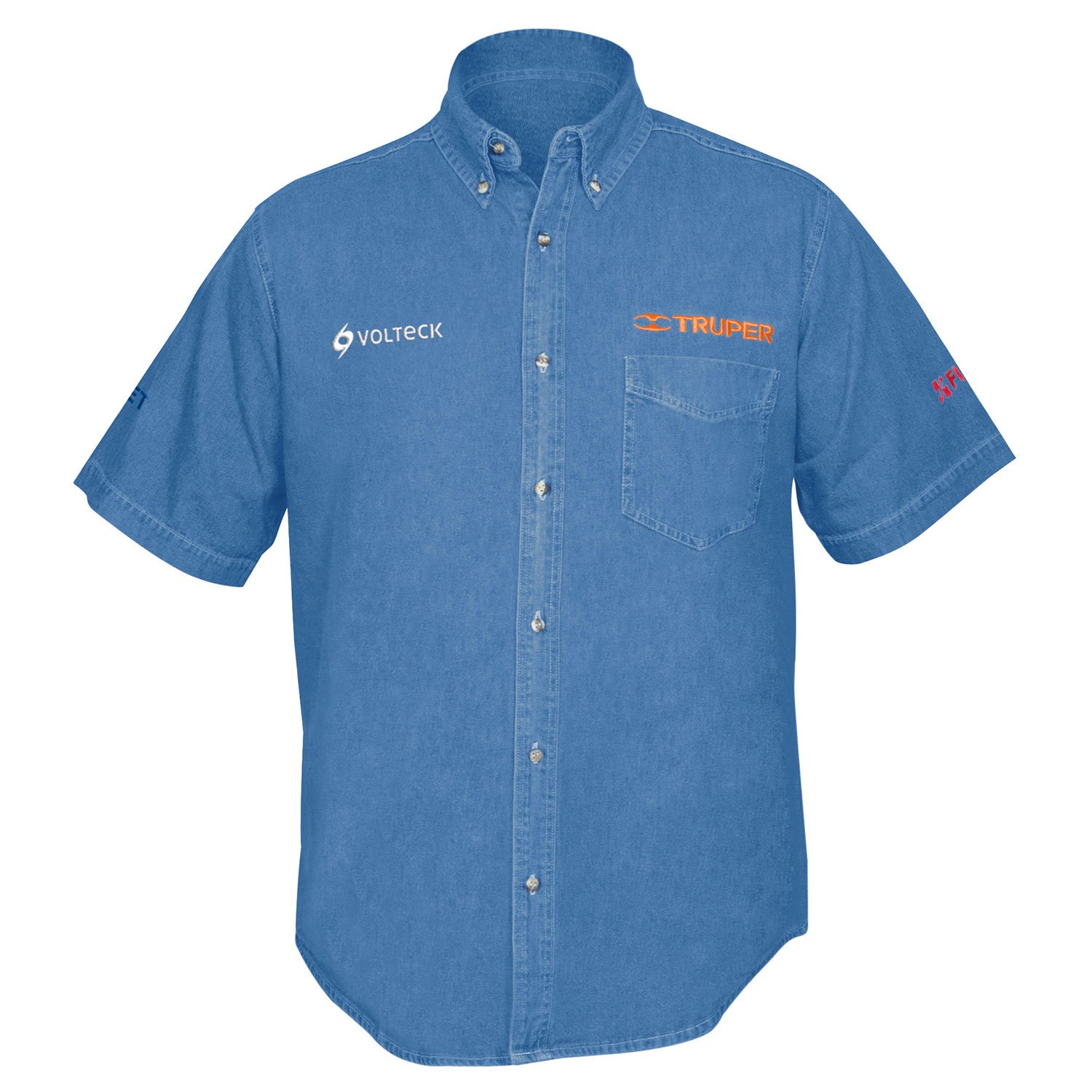CAMISA COLOR AZUL DAMA MANGA LARGA EXTRA GRANDE (Truper)