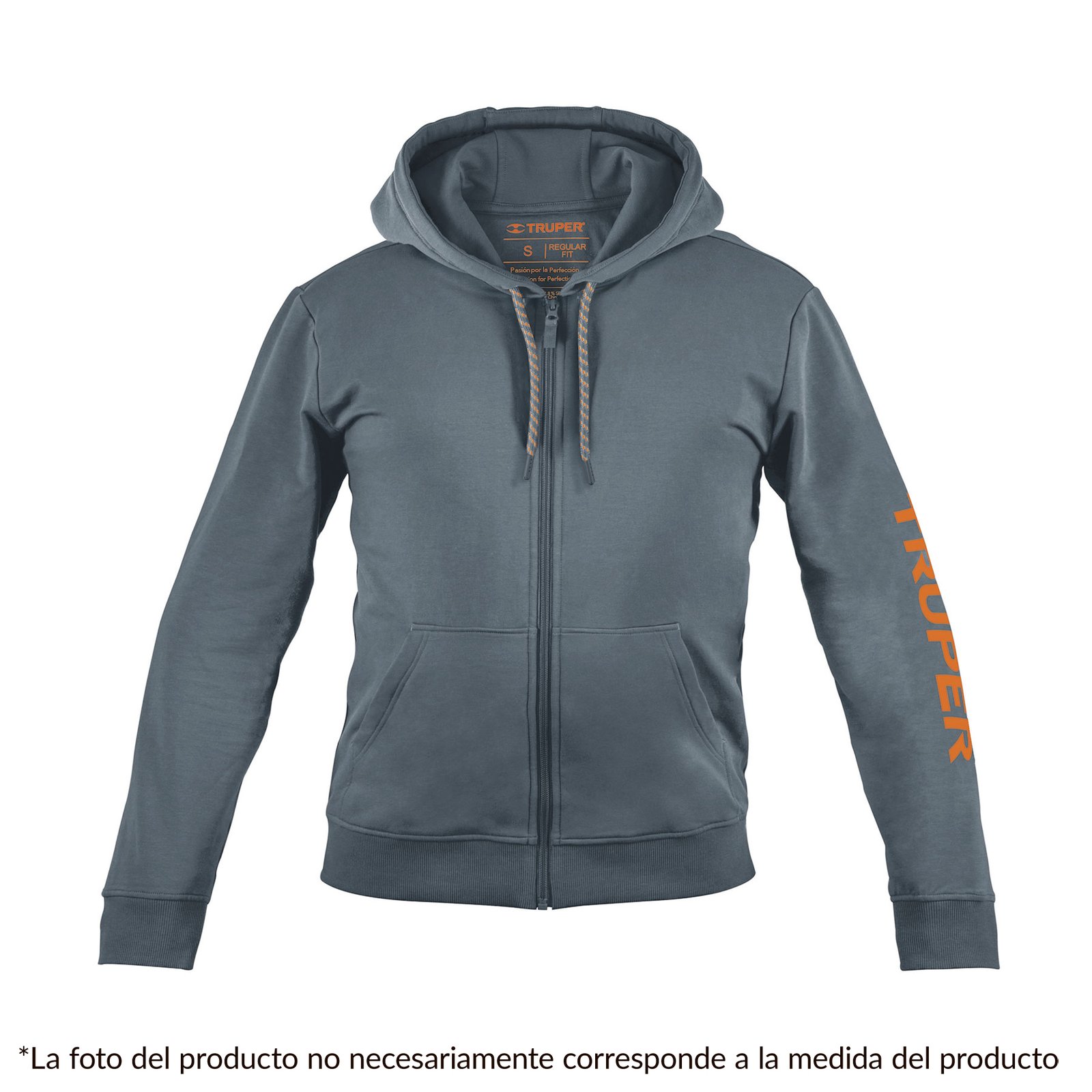 SUDADERA GRIS PARA CABALLERO, TALLA EXTRA GRANDE (Truper)