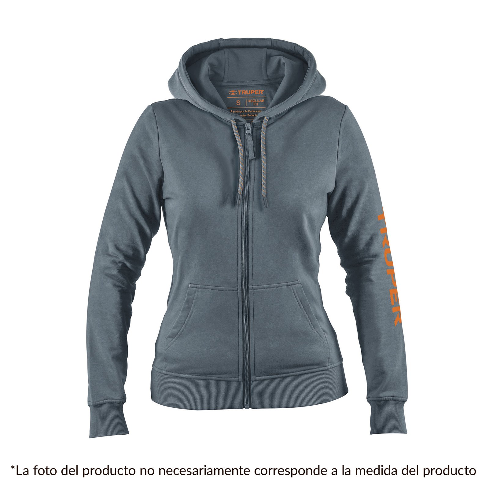 SUDADERA GRIS PARA DAMA, TALLA MEDIANA (Truper)
