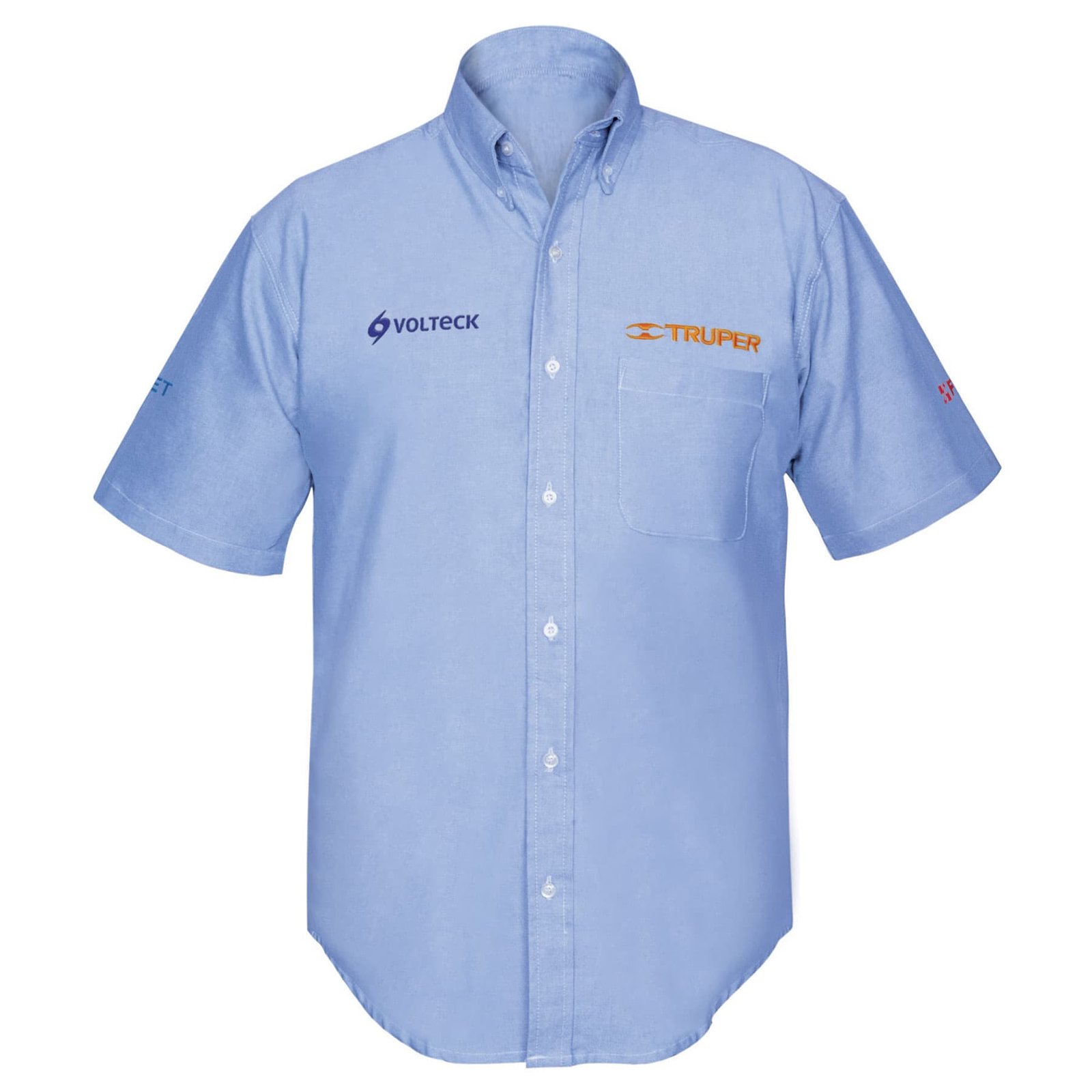 CAMISA AZUL PARA CABALLERO, MANGA CORTA TALLA XXXG (Truper)