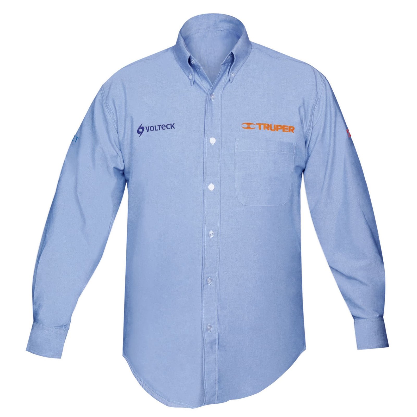 CAMISA AZUL PARA CABALLERO, MANGA LARGA TALLA XXXG (Truper)