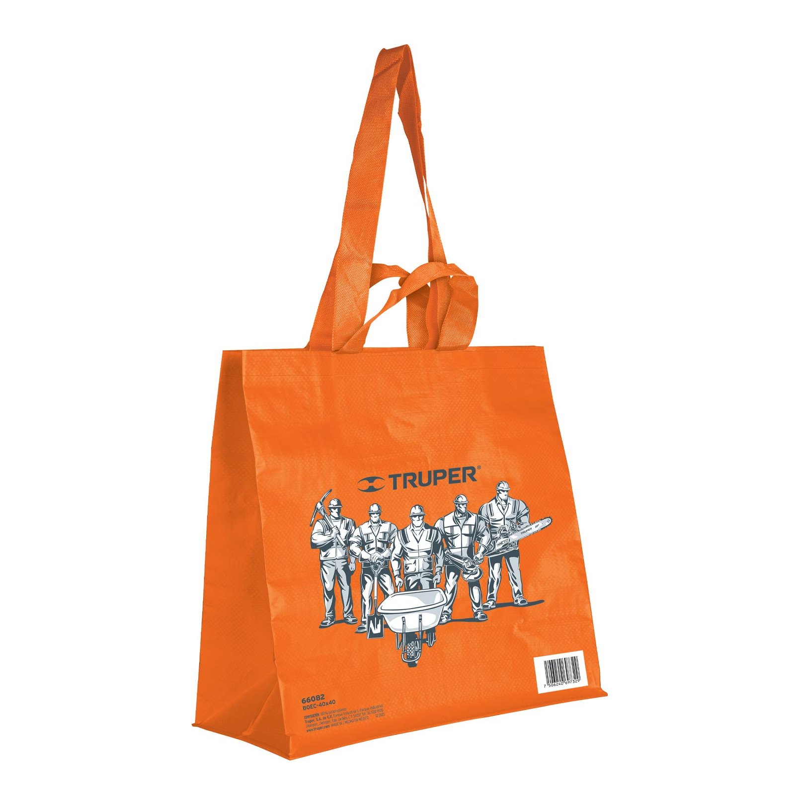 BOLSA ECOLÓGICA NARANJA DE 40 X 40 CM, TRUPER (Truper)