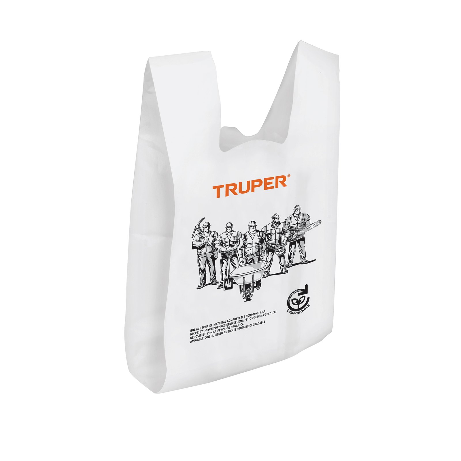 100 BOLSAS PLÁSTICAS BIODEGRADABLES DE 20 X 40 CM, (Truper)