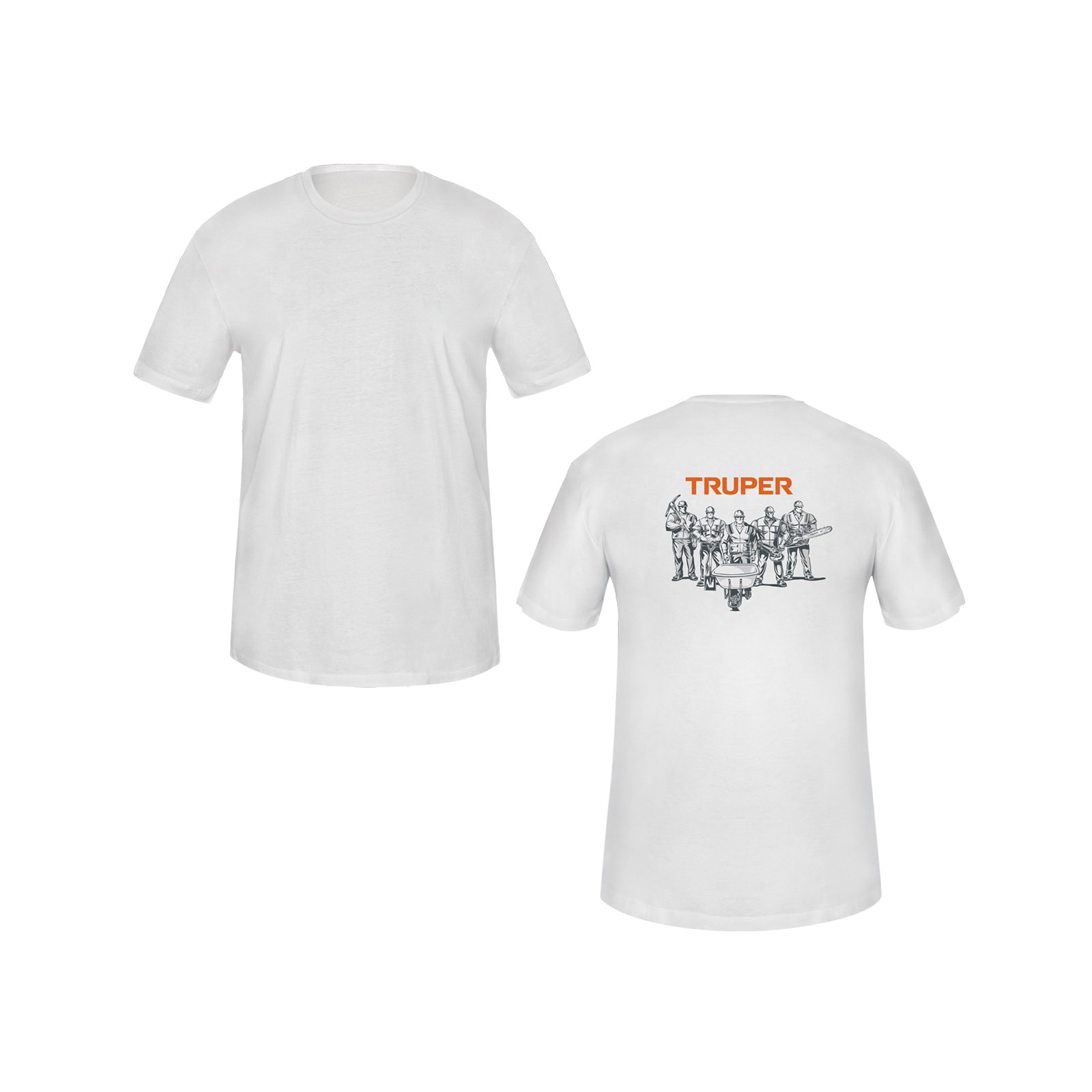 PLAYERA CUELLO REDONDO PARA HOMBRE, BLANCA, M, TRU (Truper)
